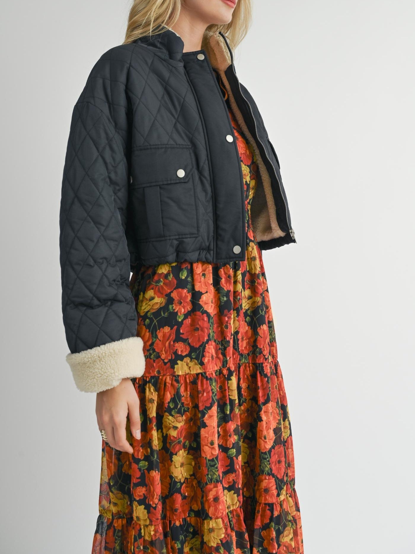 Taylor Quilted Contrast Jacket