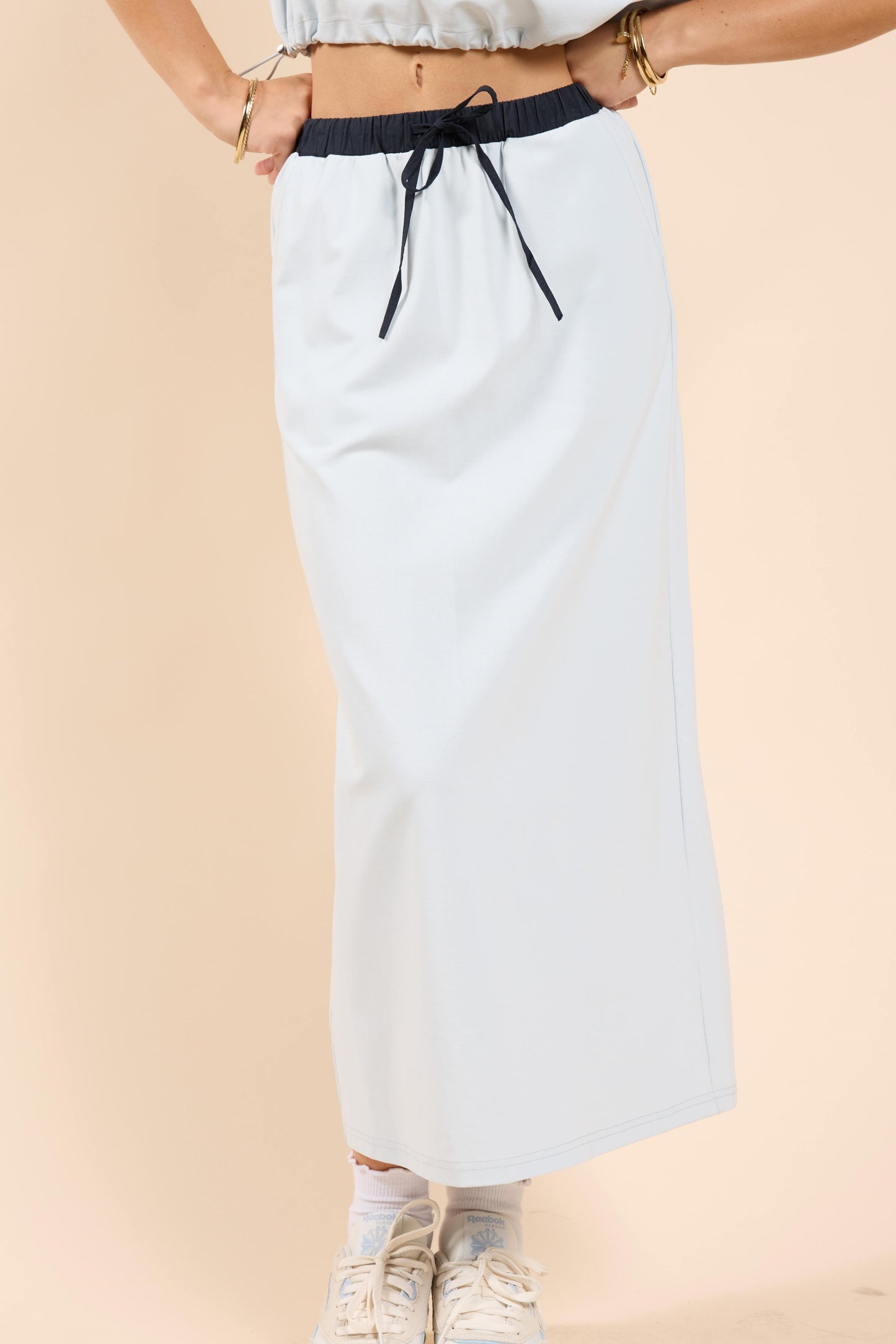 Alexis Drawstring Midi Skirt