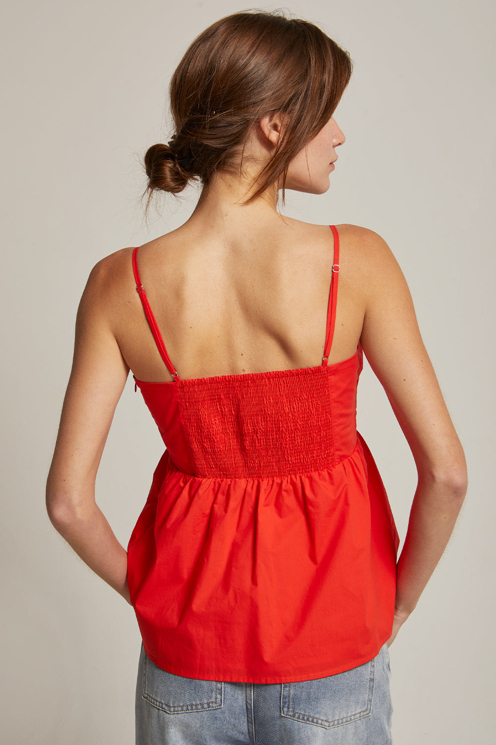 Indy Pleated Baby Doll Camisole Top