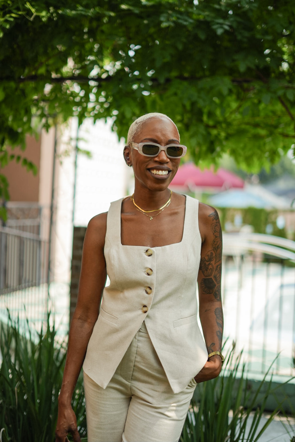 Teagan Linen Vest