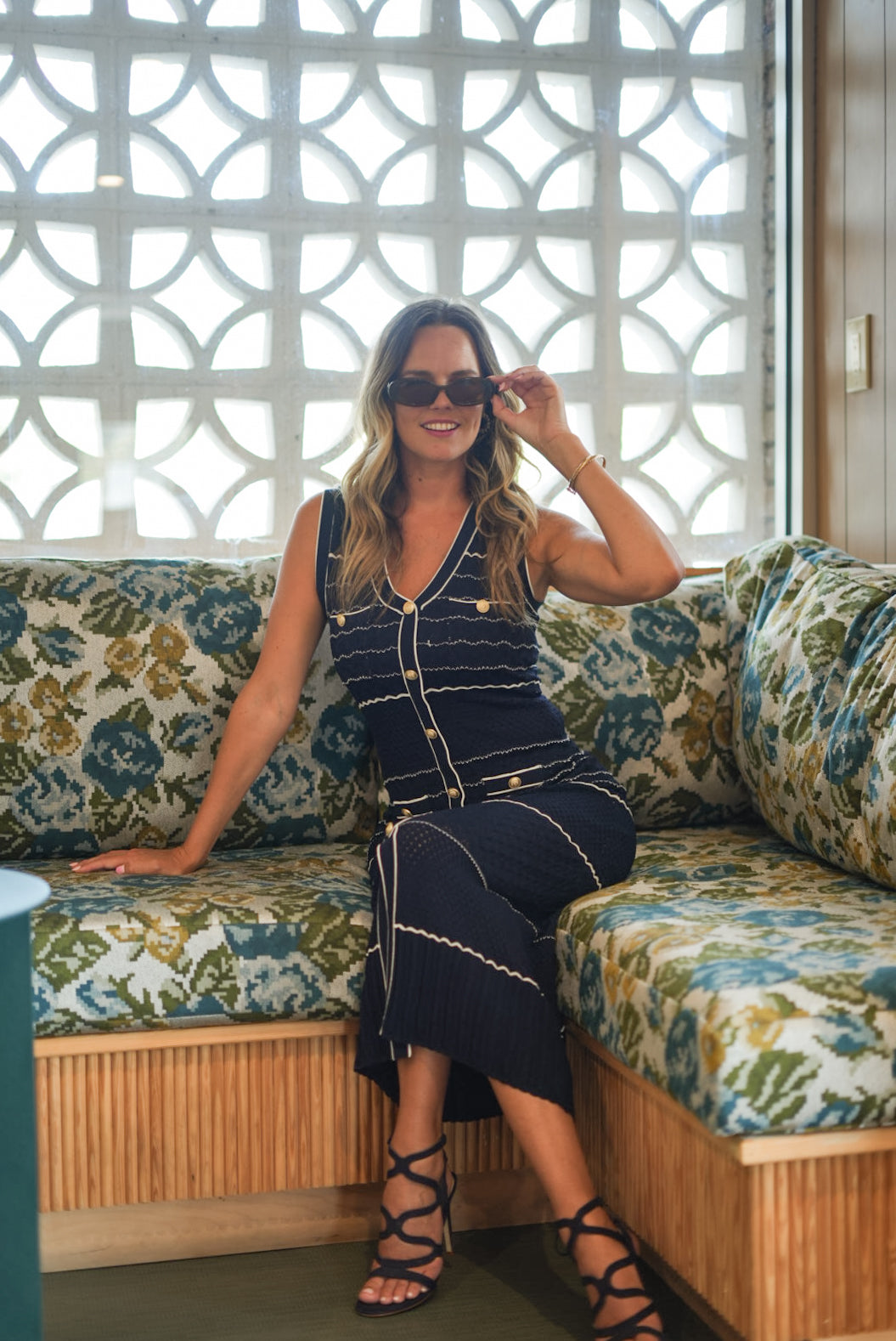 Marley Nautical Knit Maxi Dress