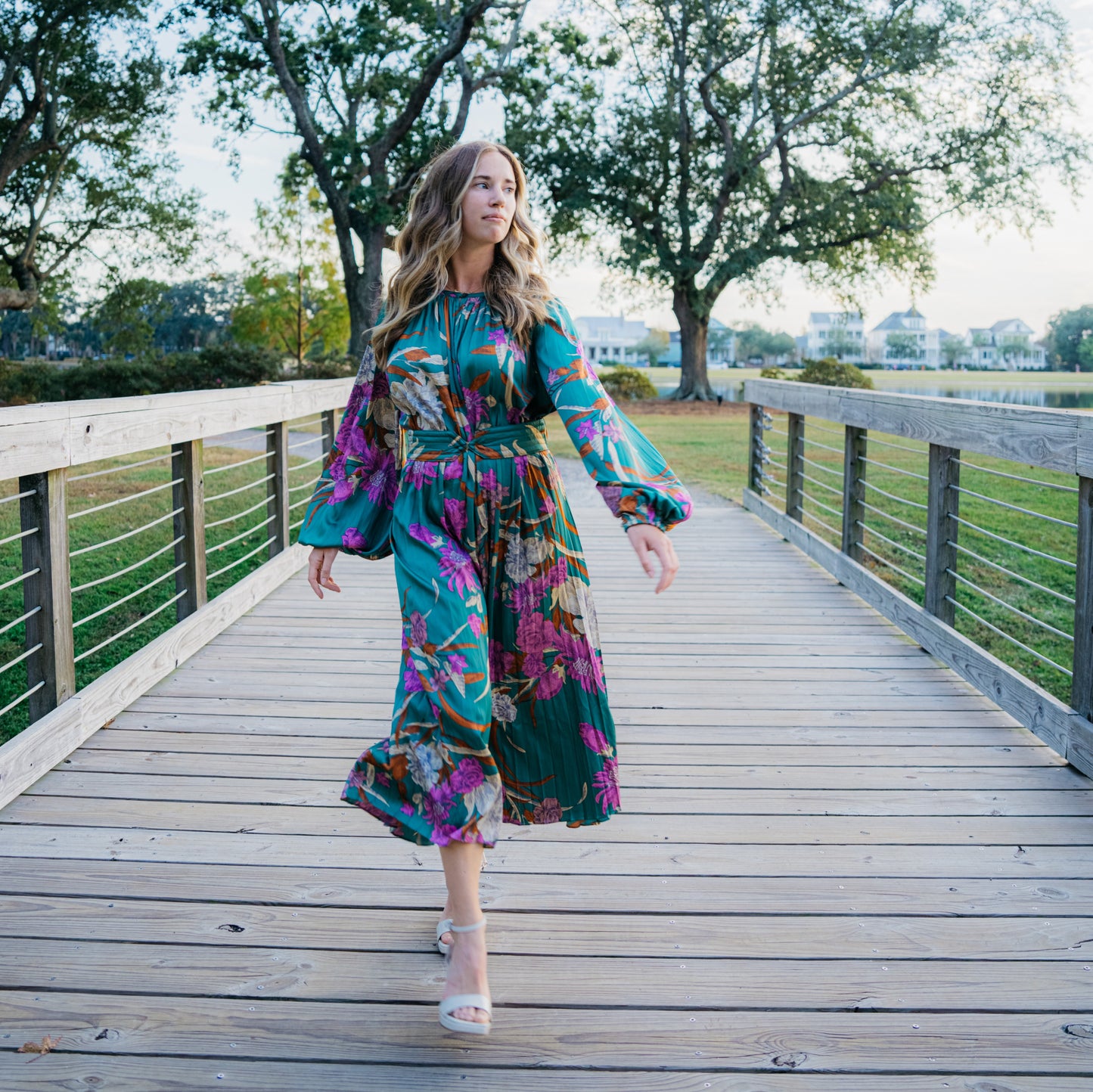 Gadsden Floral Belted Maxi Dress