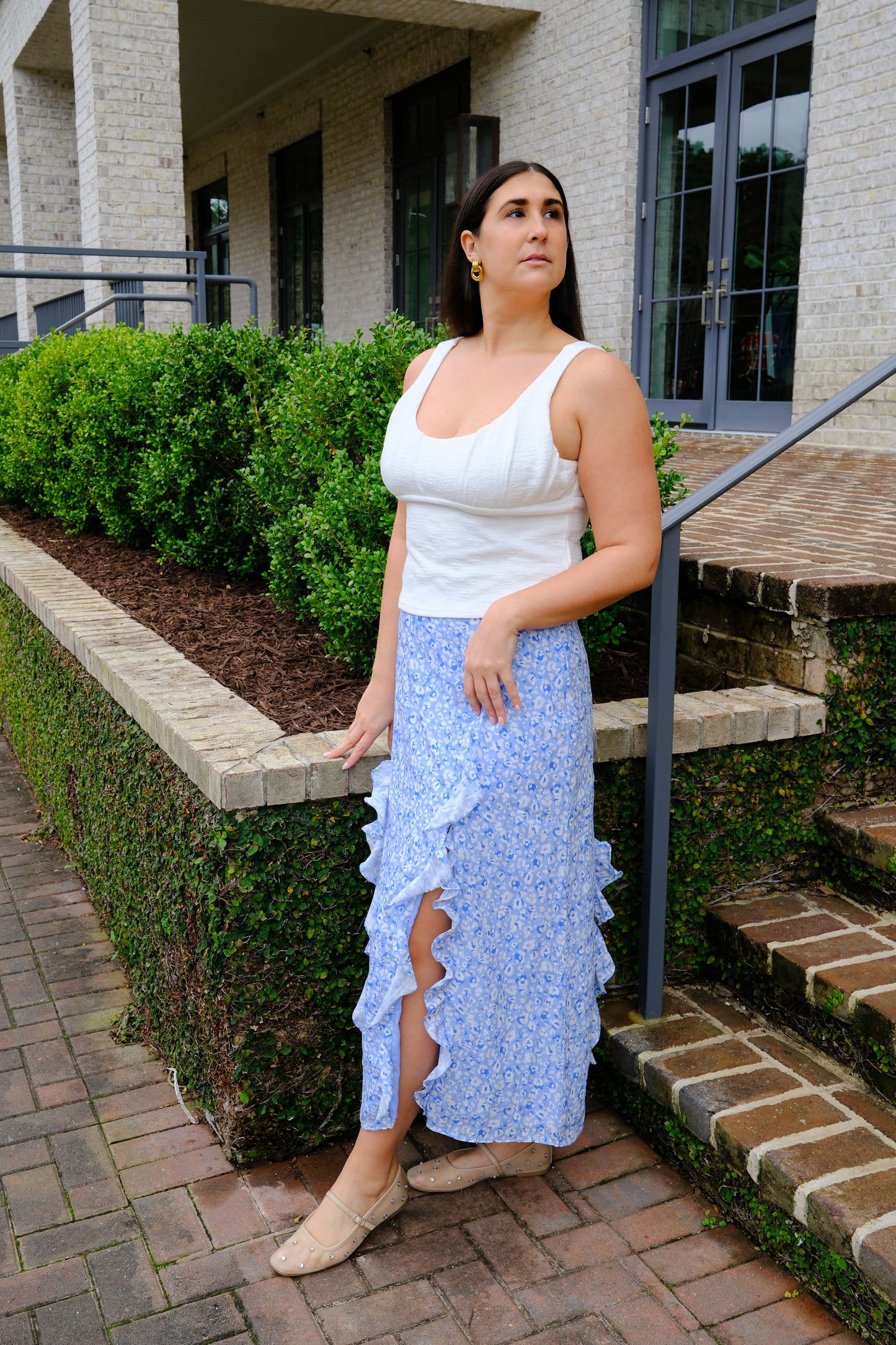 Arcadia Ruffle Maxi Skirt