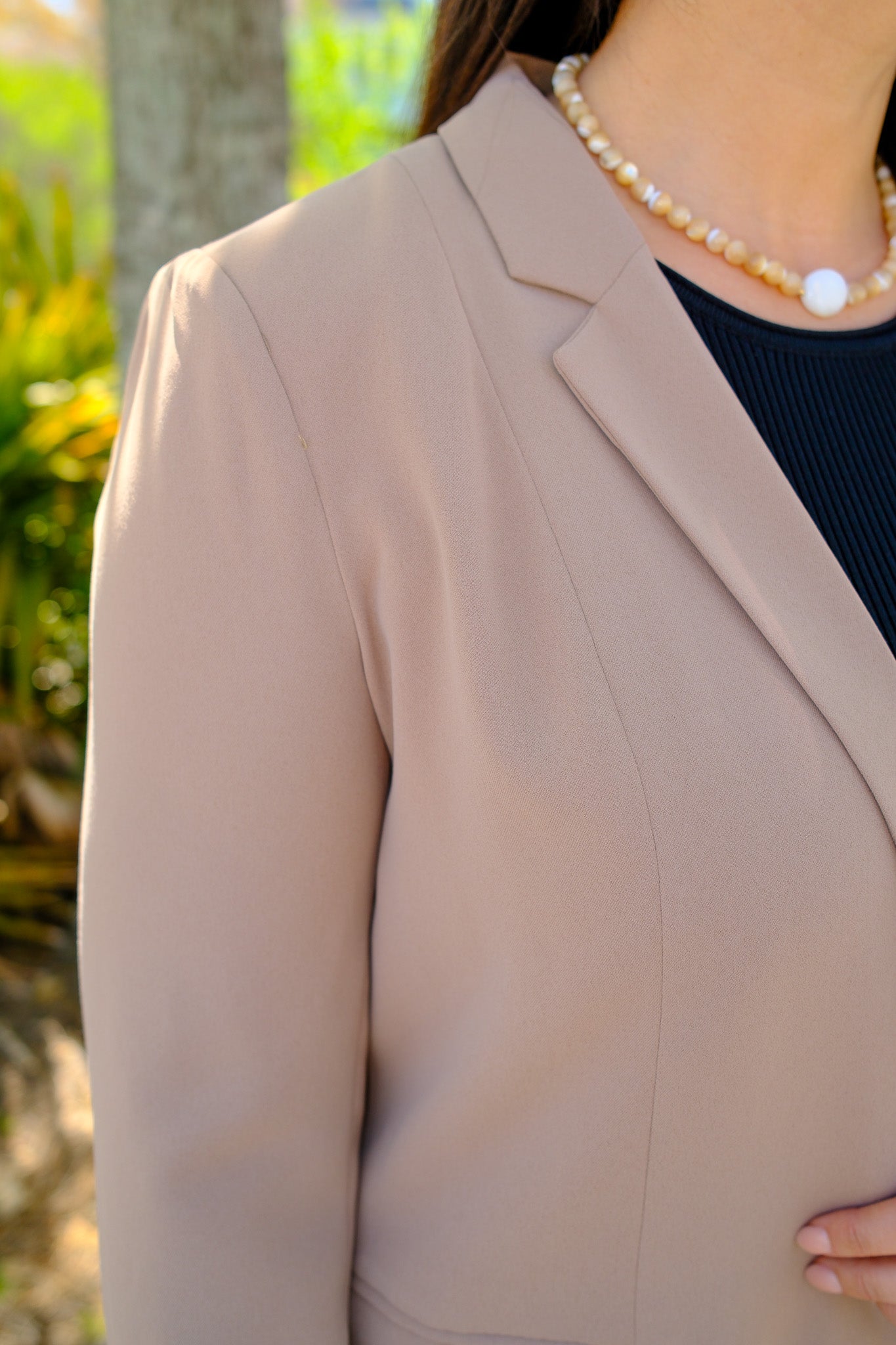 Gardenia Flap Pocket Blazer