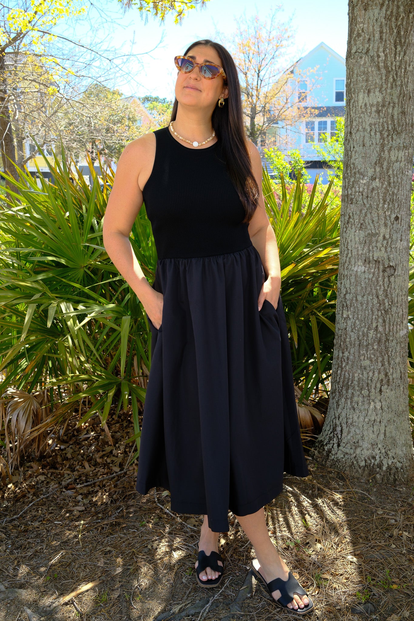 Marlena Mixed Media Dress