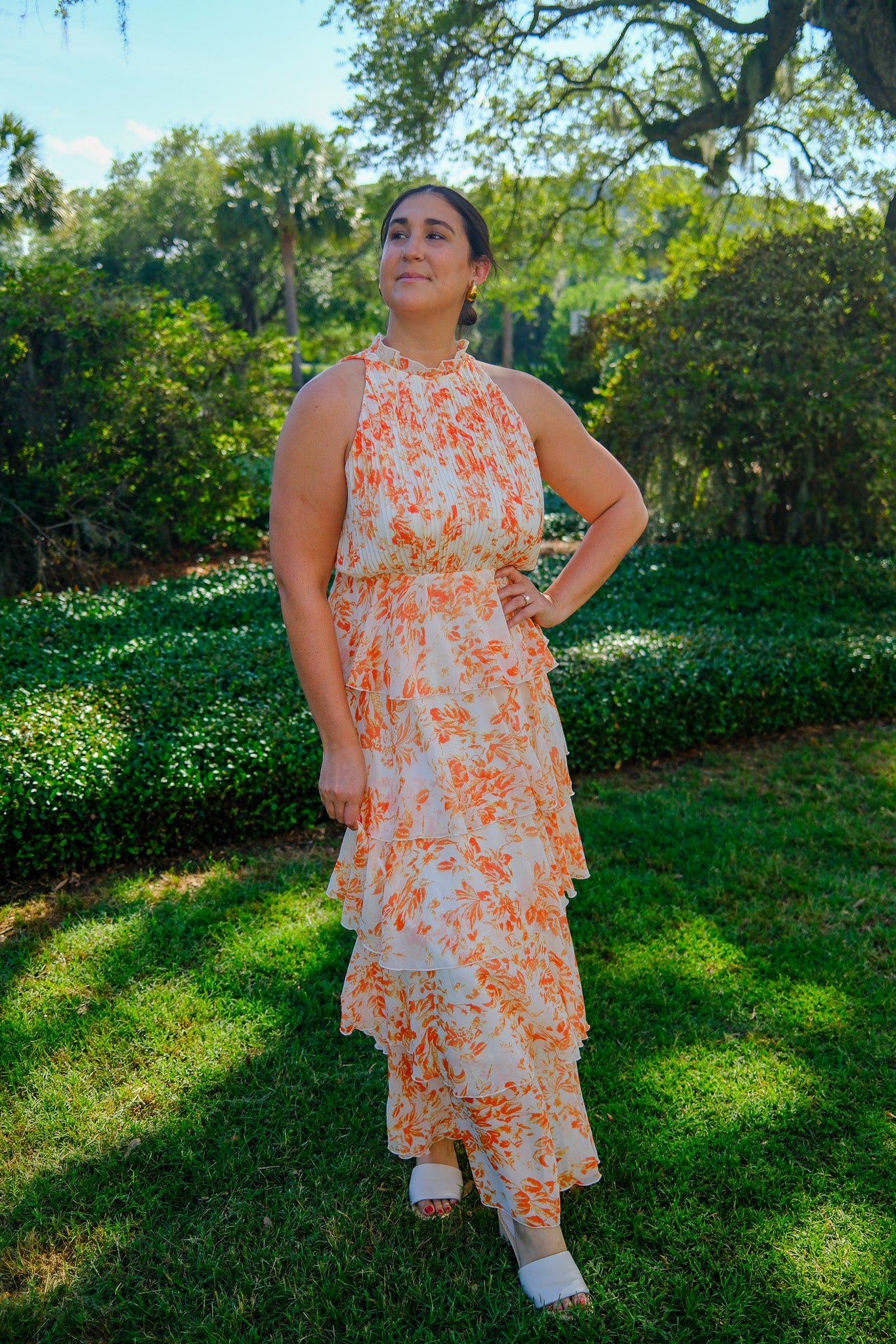 Mari Floral Tiered Dress