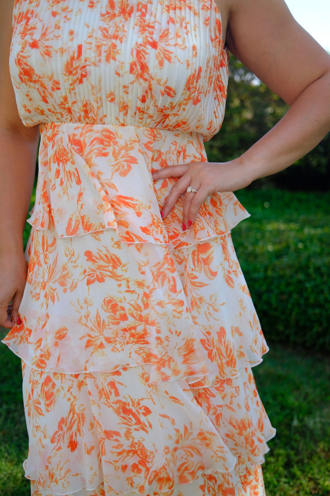 Mari Floral Tiered Dress