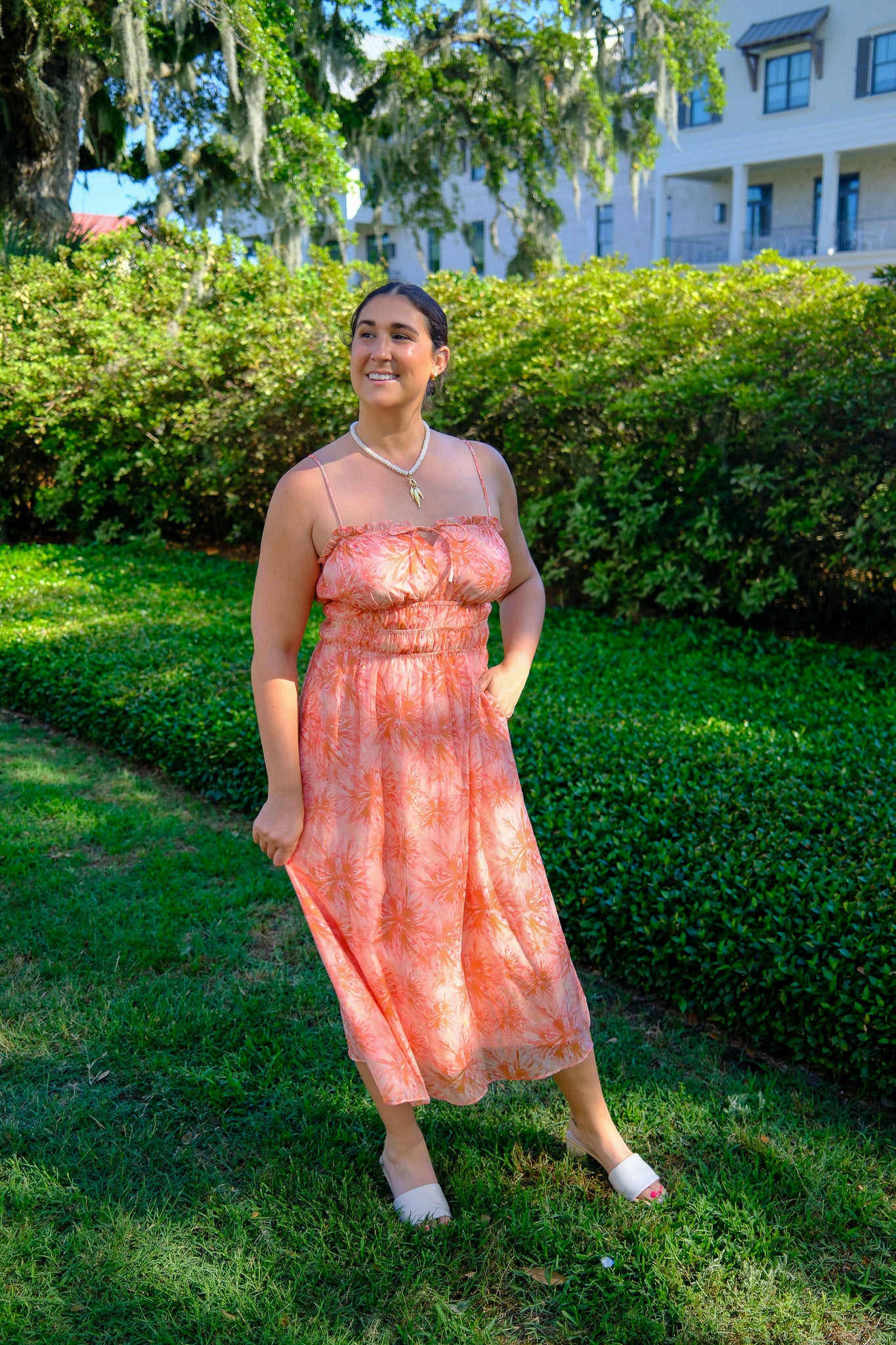 Goldie Smocked Midi Dress