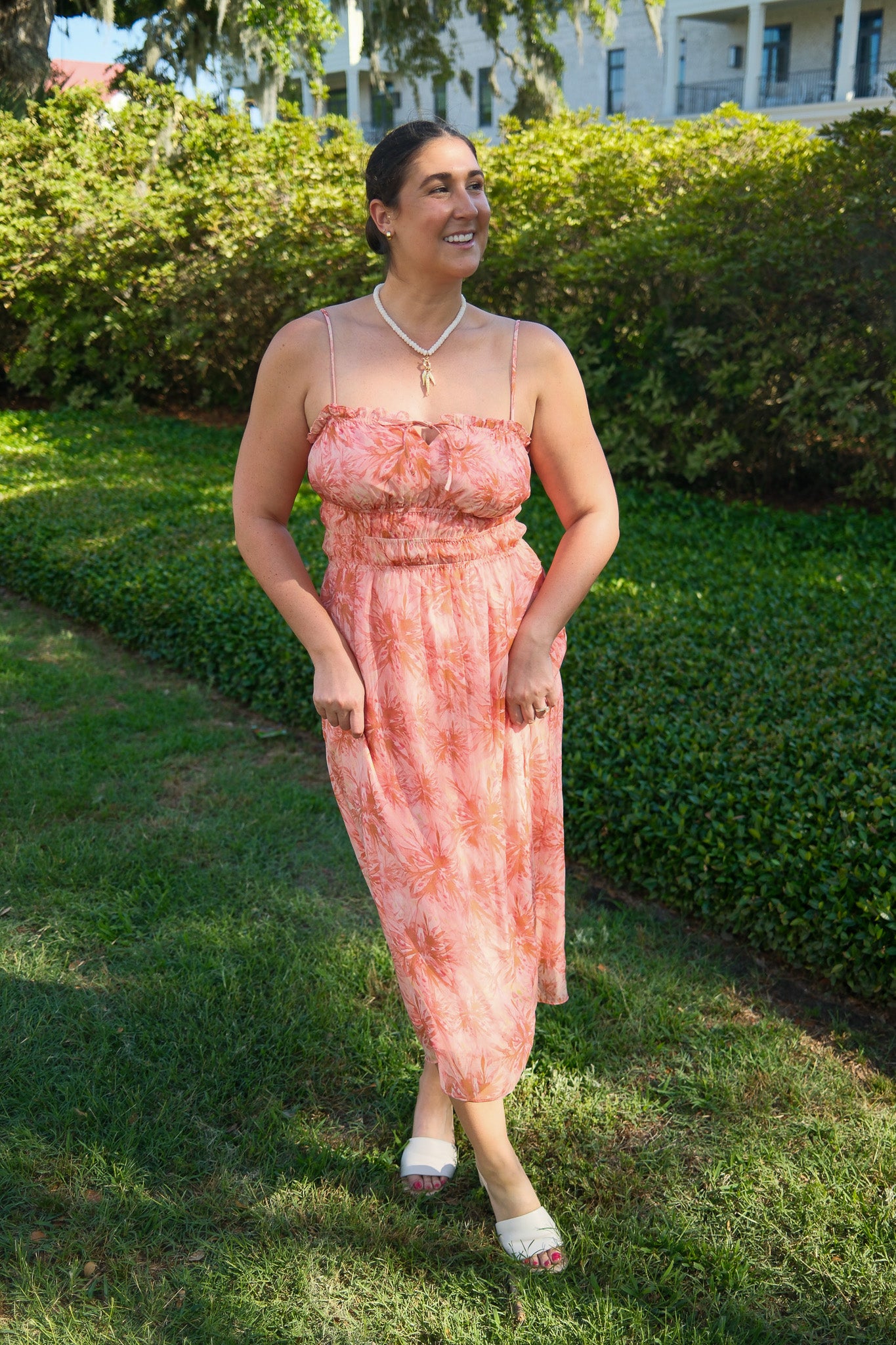 Goldie Smocked Midi Dress