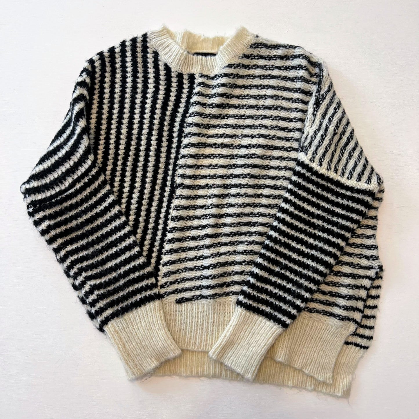 Ashley Asymmetrical Striped Sweater