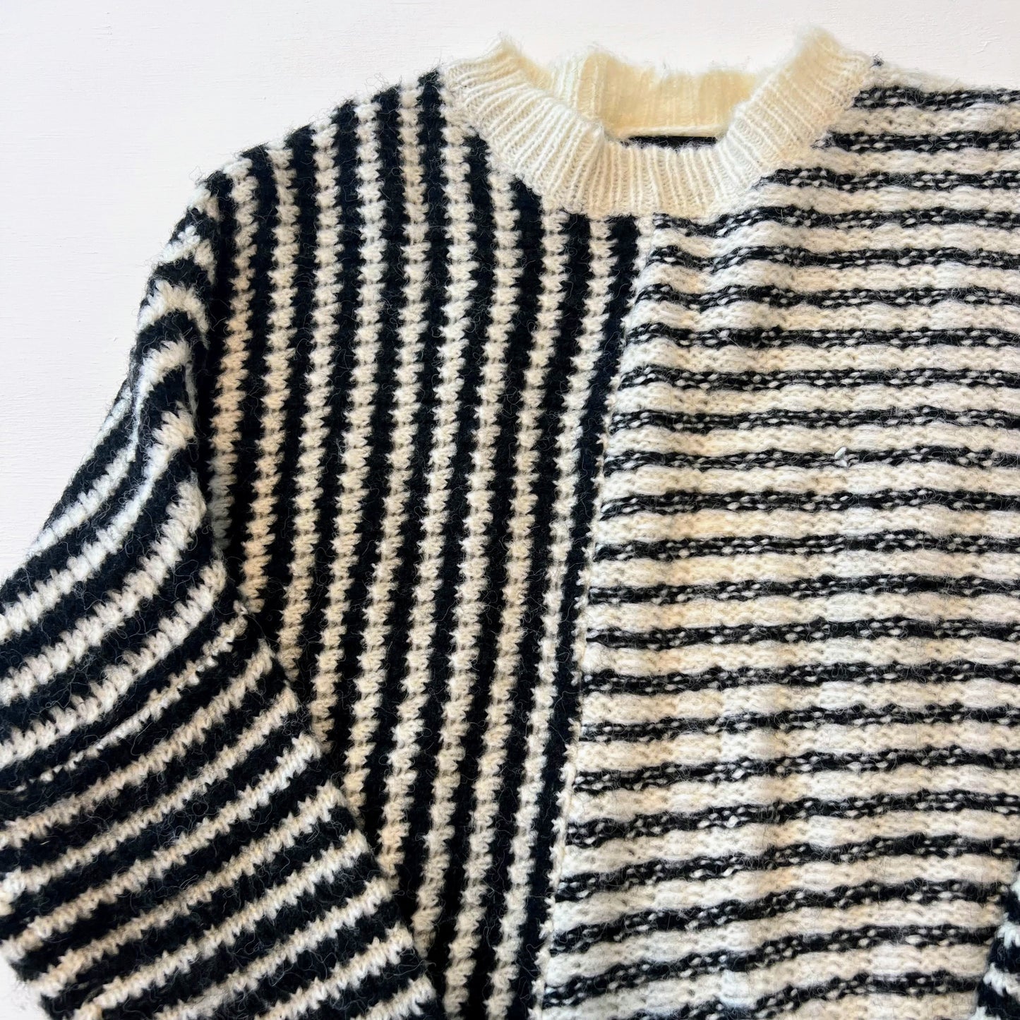 Ashley Asymmetrical Striped Sweater