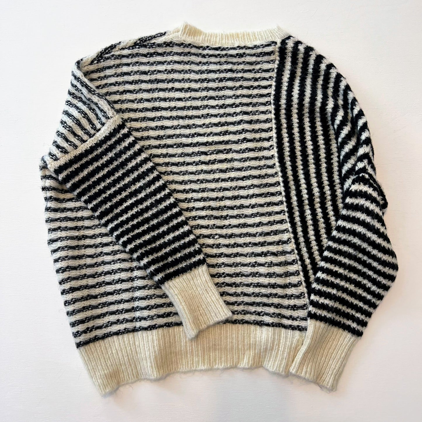 Ashley Asymmetrical Striped Sweater