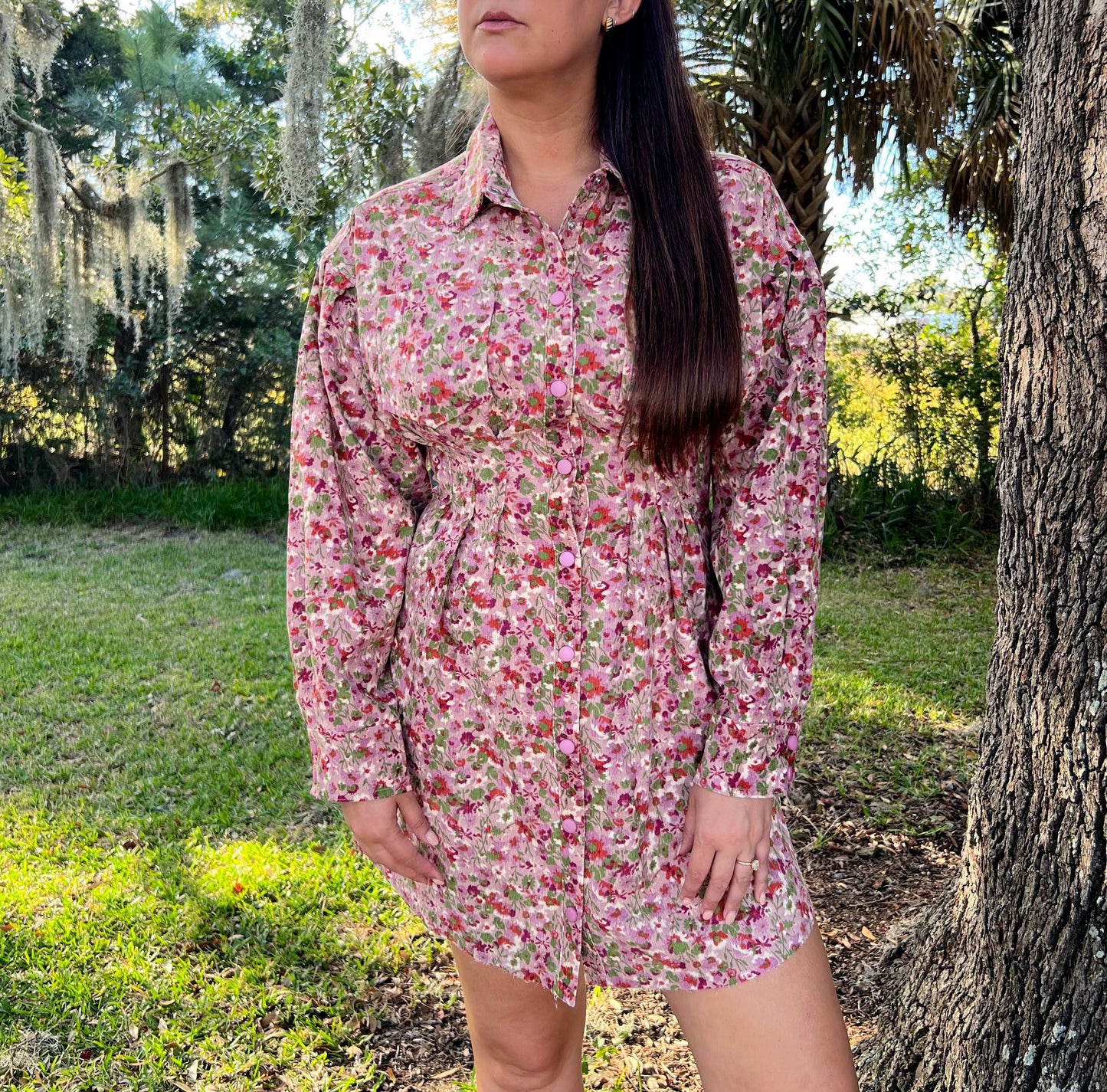 Carlin Corduroy Shirt Dress
