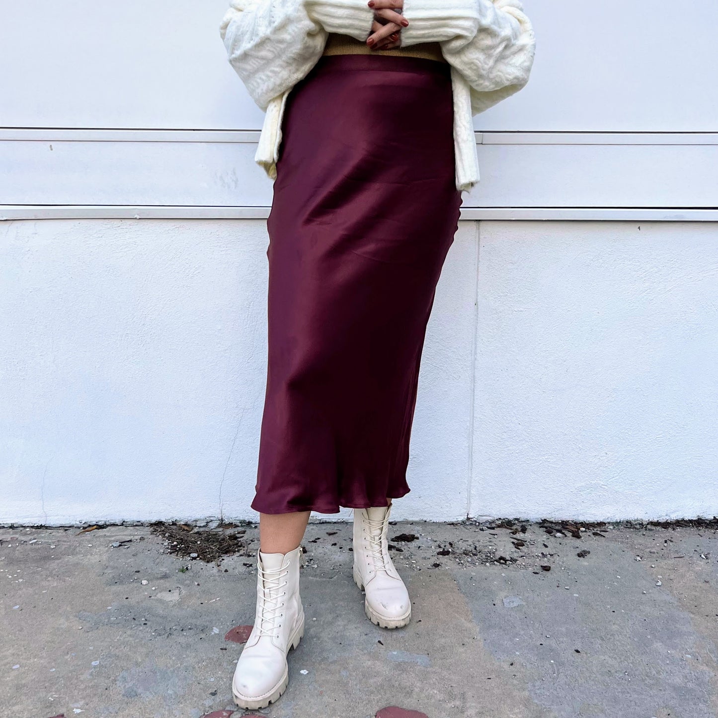 Blake Satin Slip Skirt
