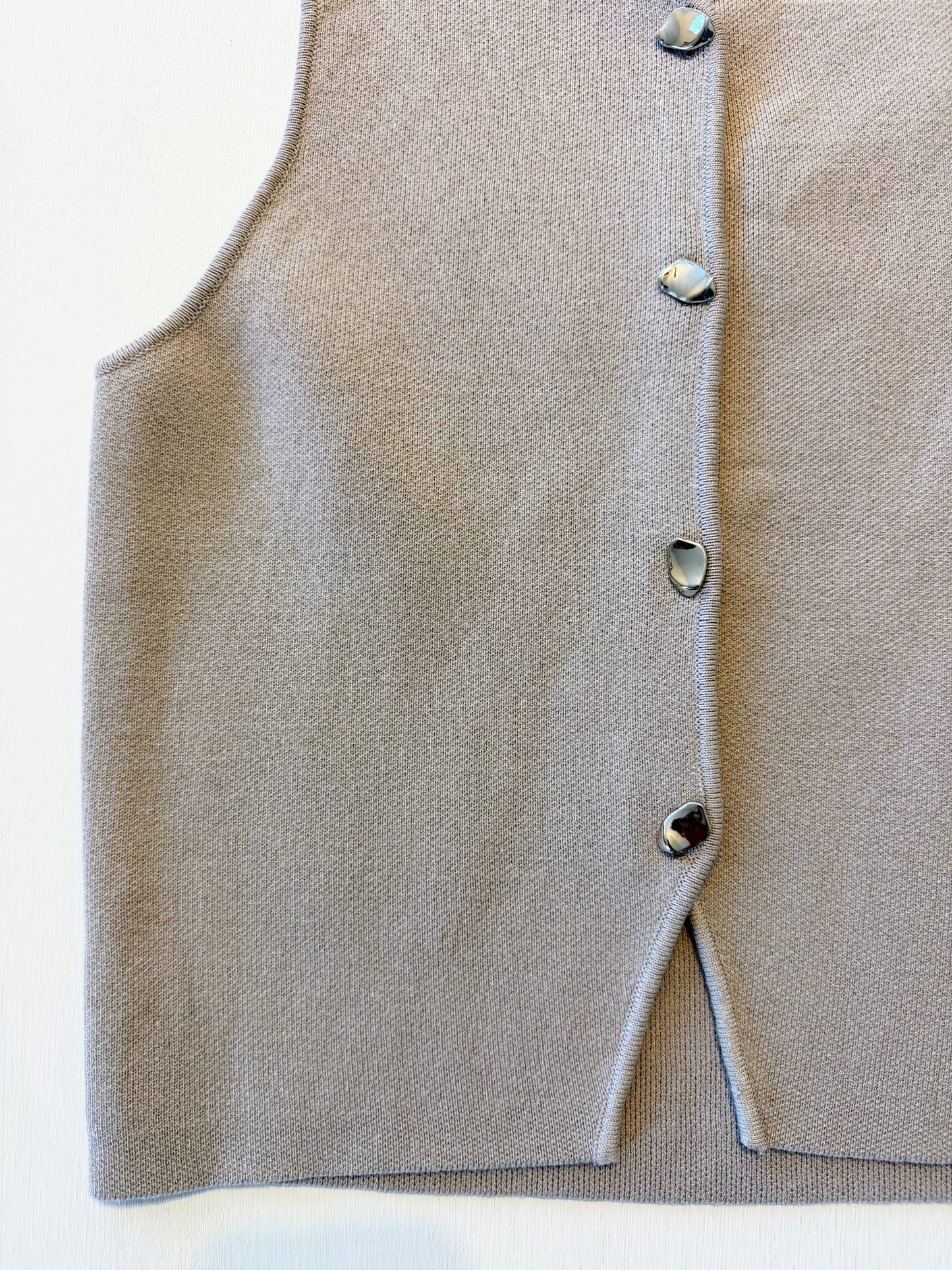 Gracie Knit Button Up Vest