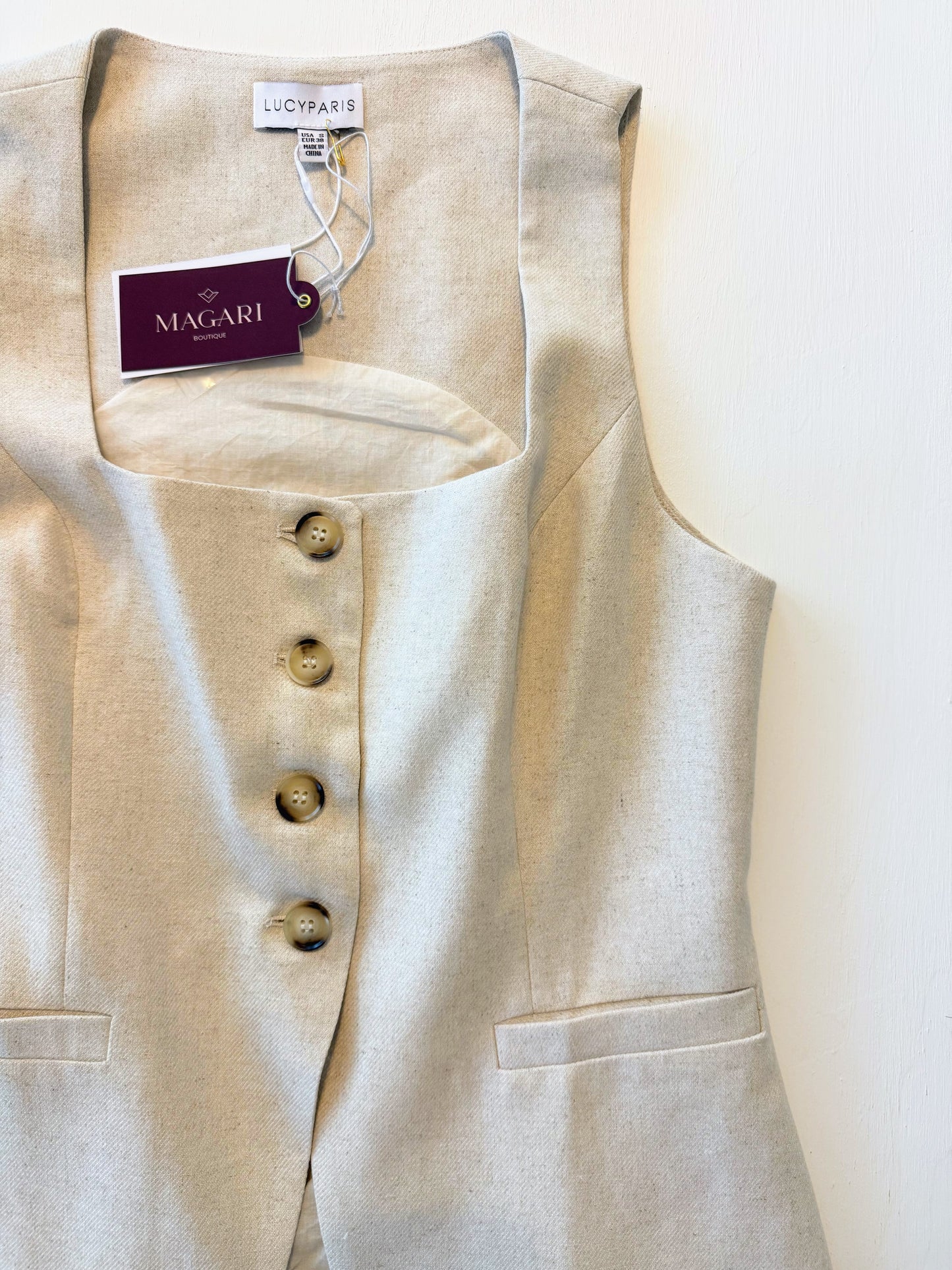Teagan Linen Vest