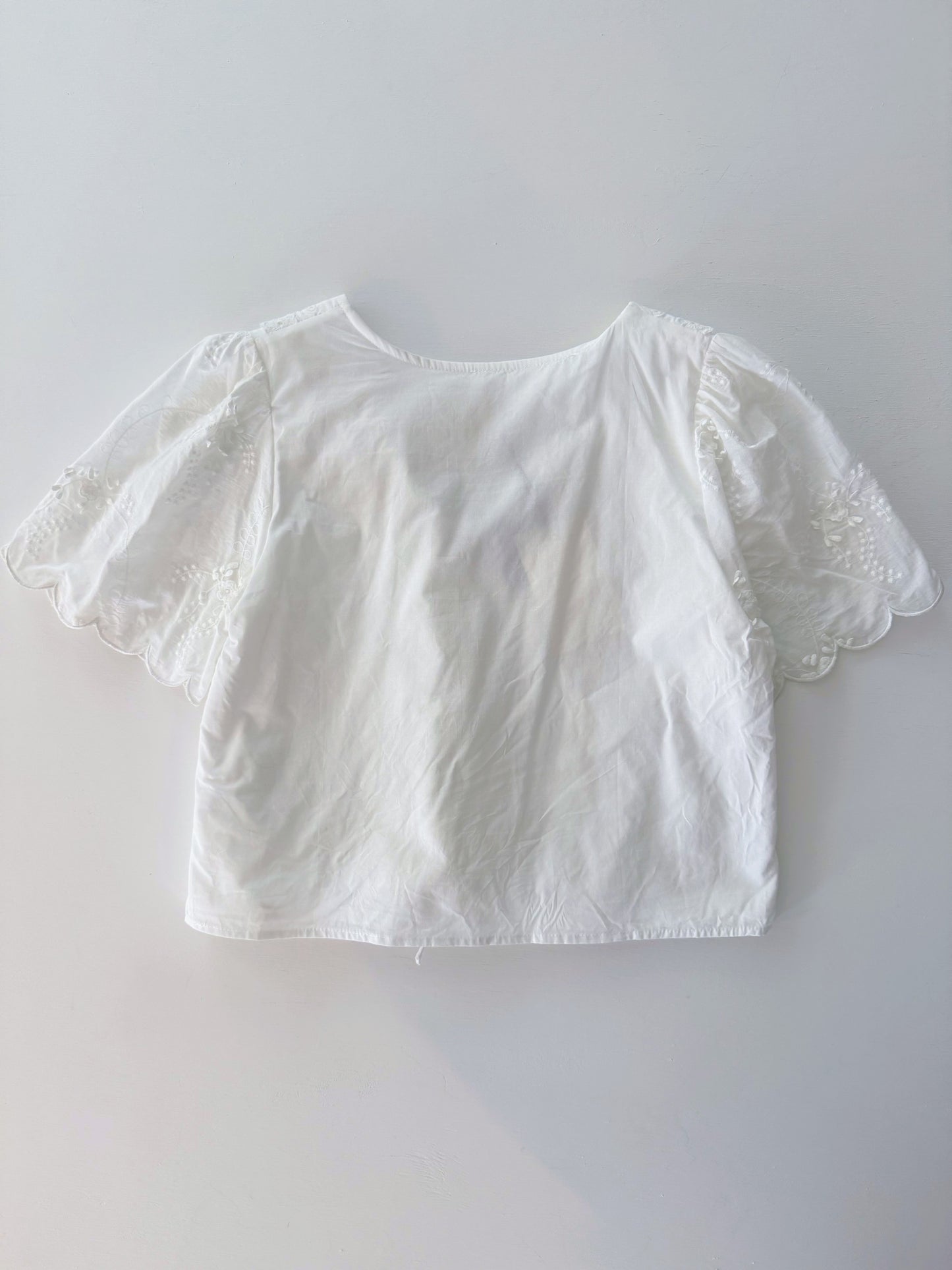 Opal Font Tie Collared Blouse