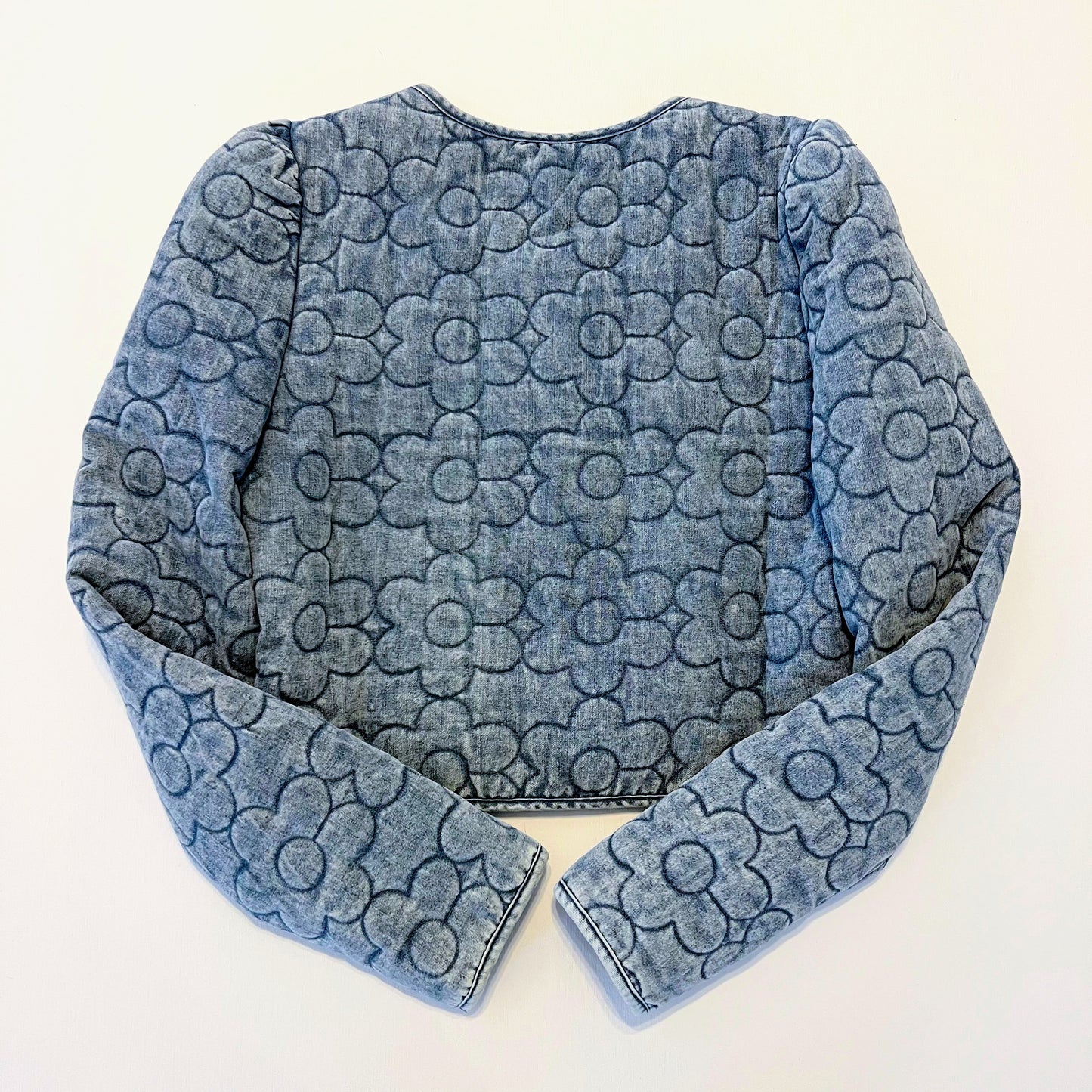 Daisy Quilted Denim Jacket