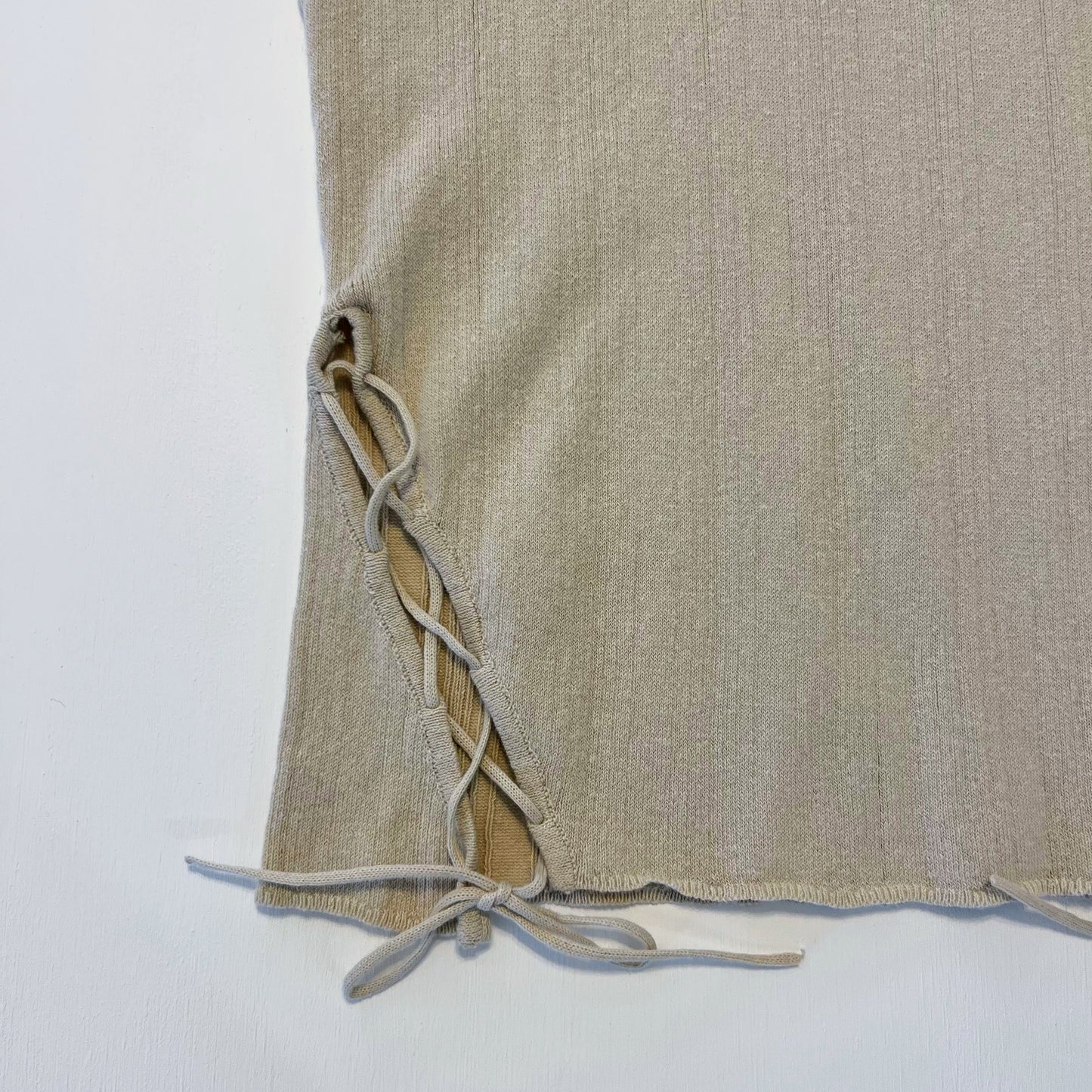 Eloise Linen Ribbed Knit Tank
