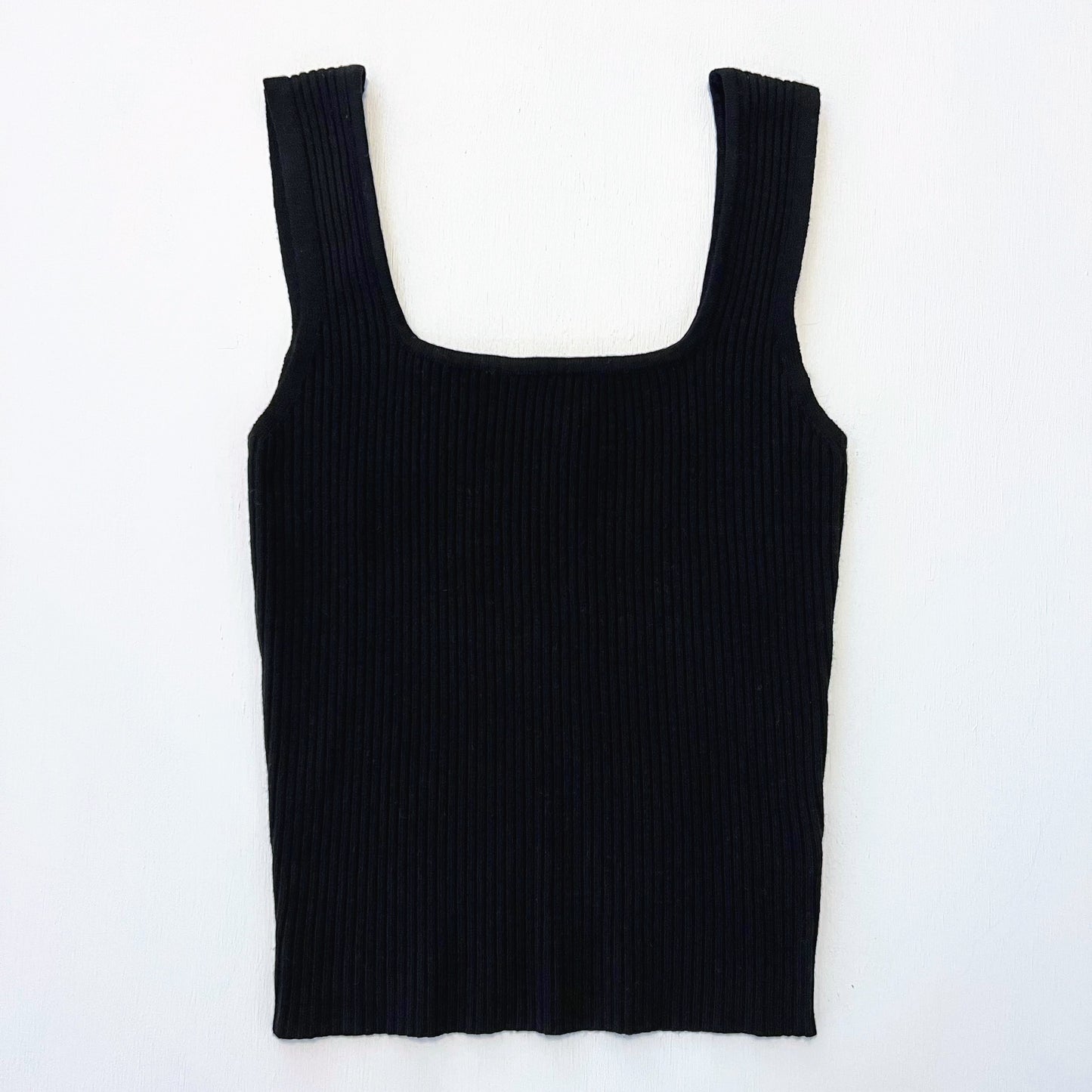 Halsey Square-Neck Knit Tank