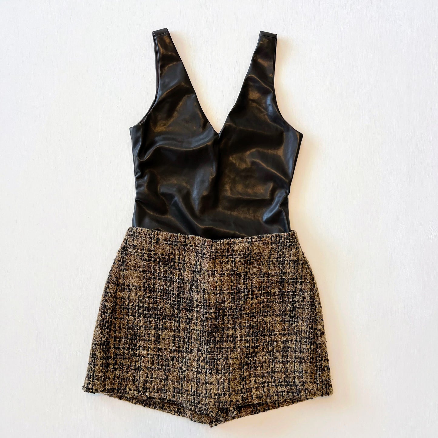 Elizabeth Faux Leather Bodysuit