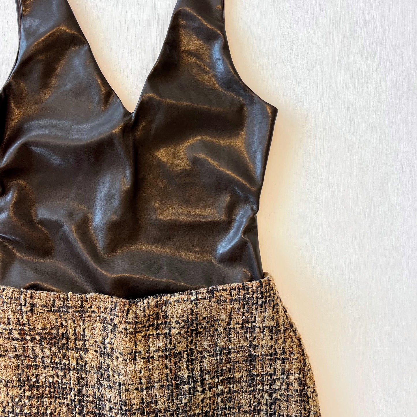 Elizabeth Faux Leather Bodysuit