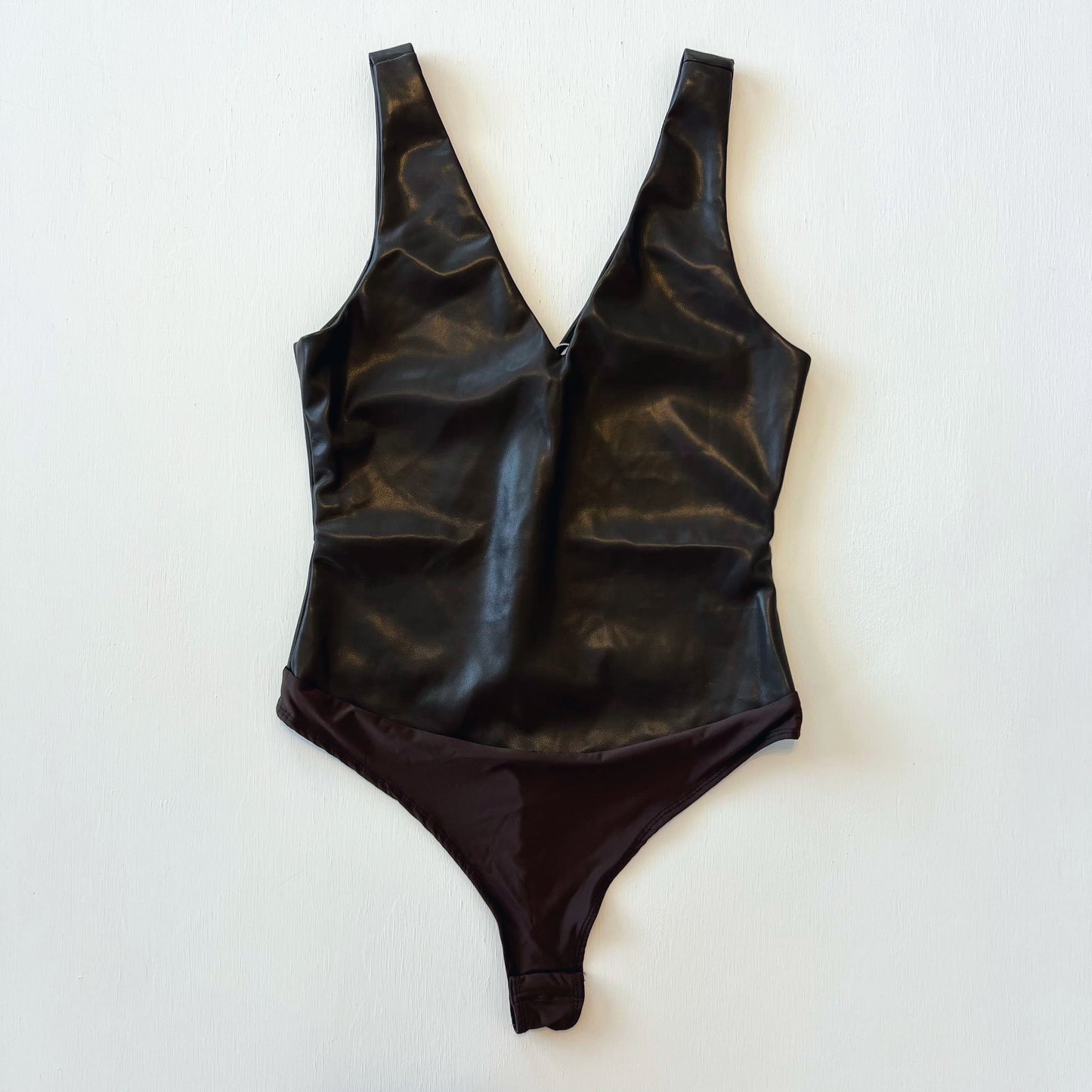 Elizabeth Faux Leather Bodysuit