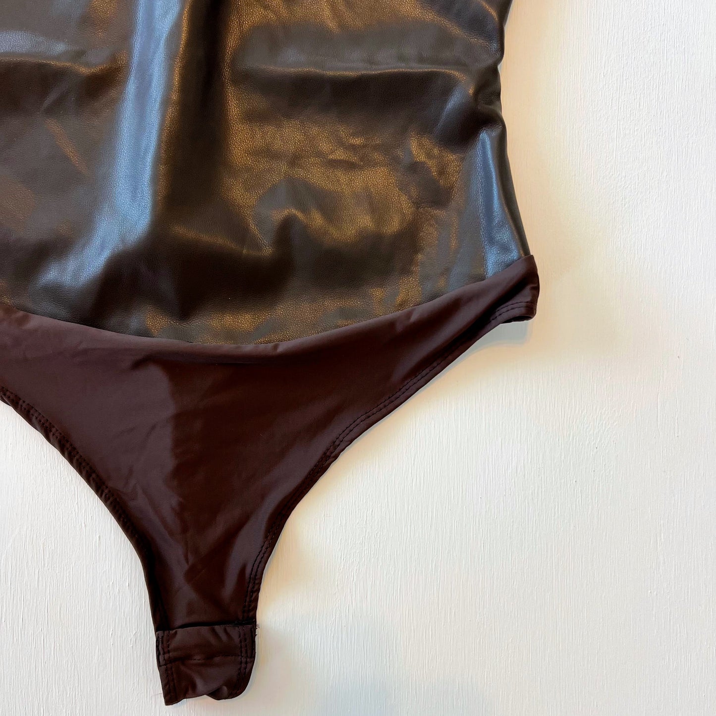 Elizabeth Faux Leather Bodysuit