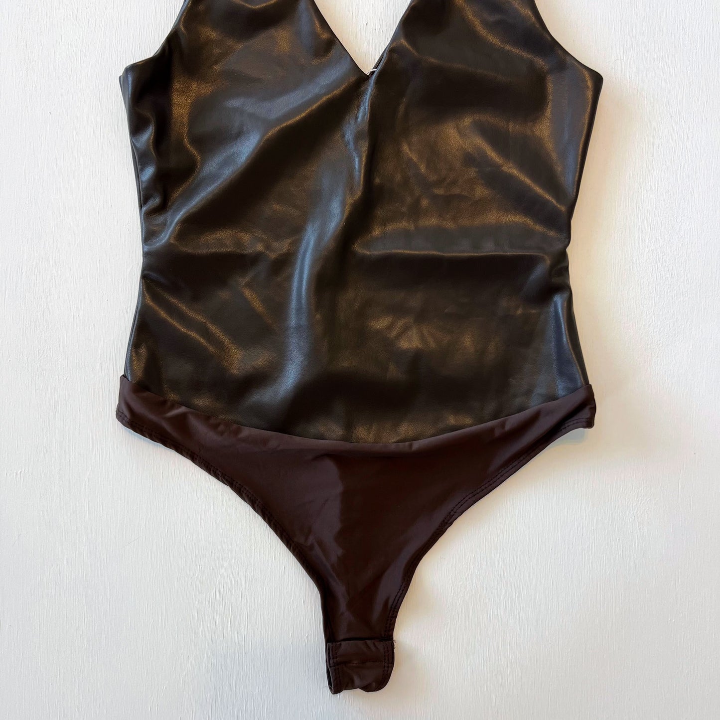 Elizabeth Faux Leather Bodysuit
