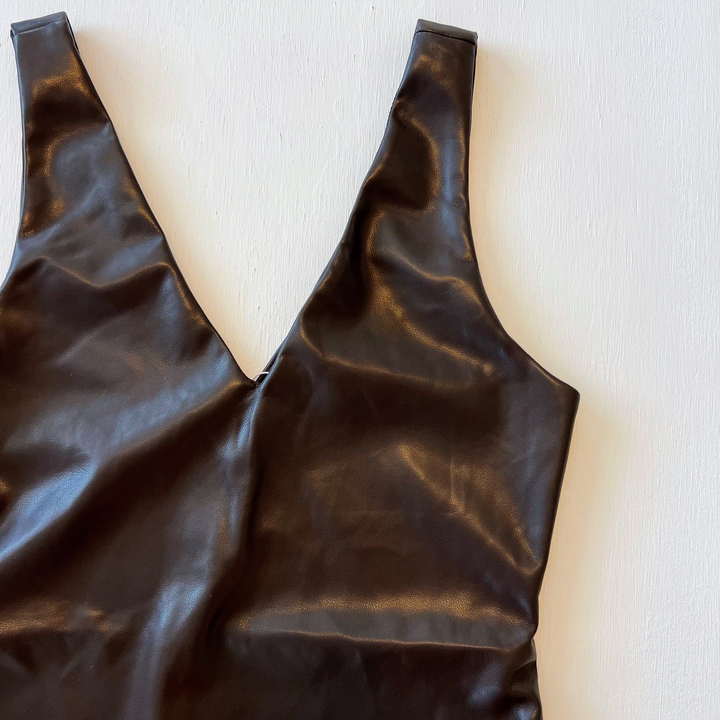 Elizabeth Faux Leather Bodysuit