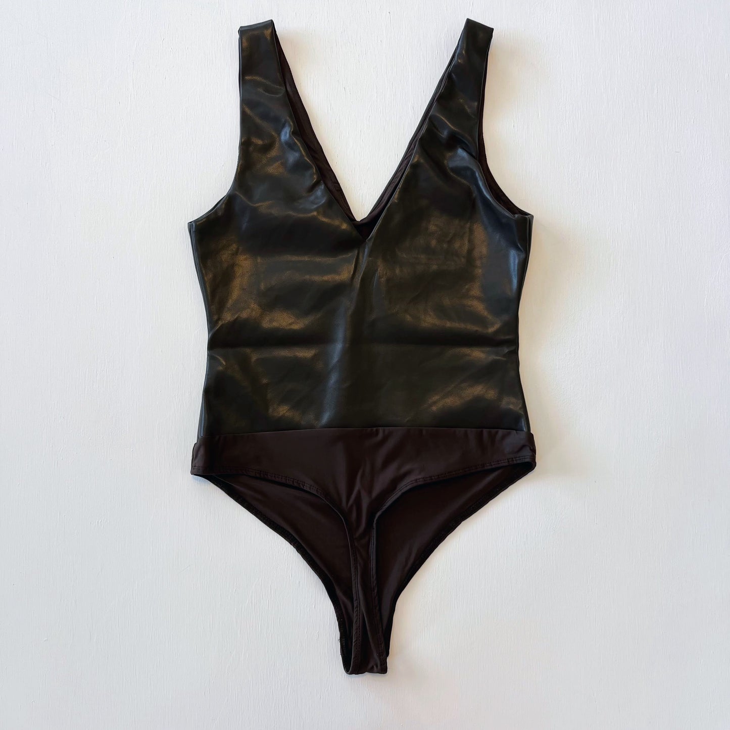 Elizabeth Faux Leather Bodysuit