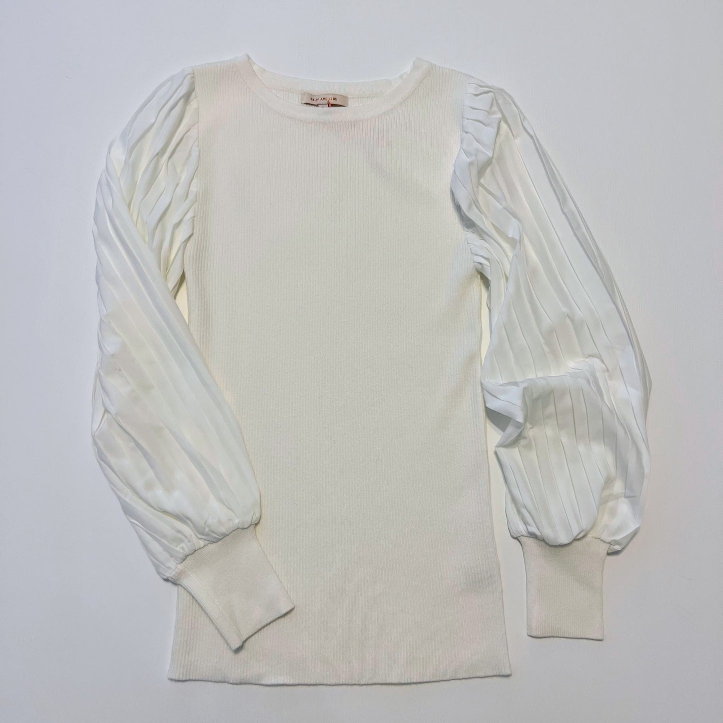 Piper Pleated Sleeve Knit Top