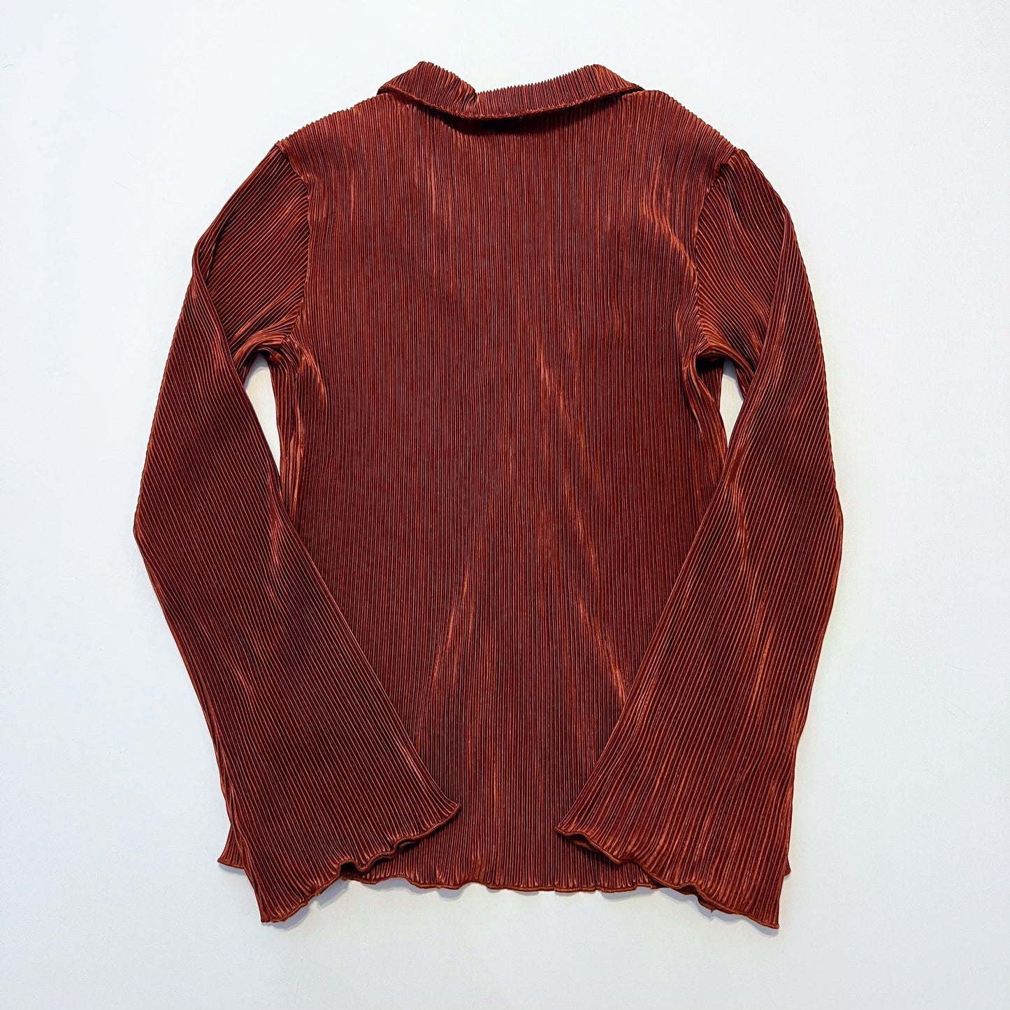 Evelyn Pleated Button Down Blouse