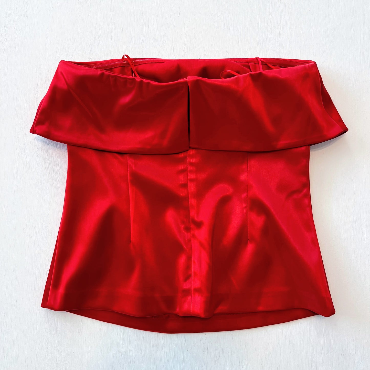 Florence Satin Strapless Top
