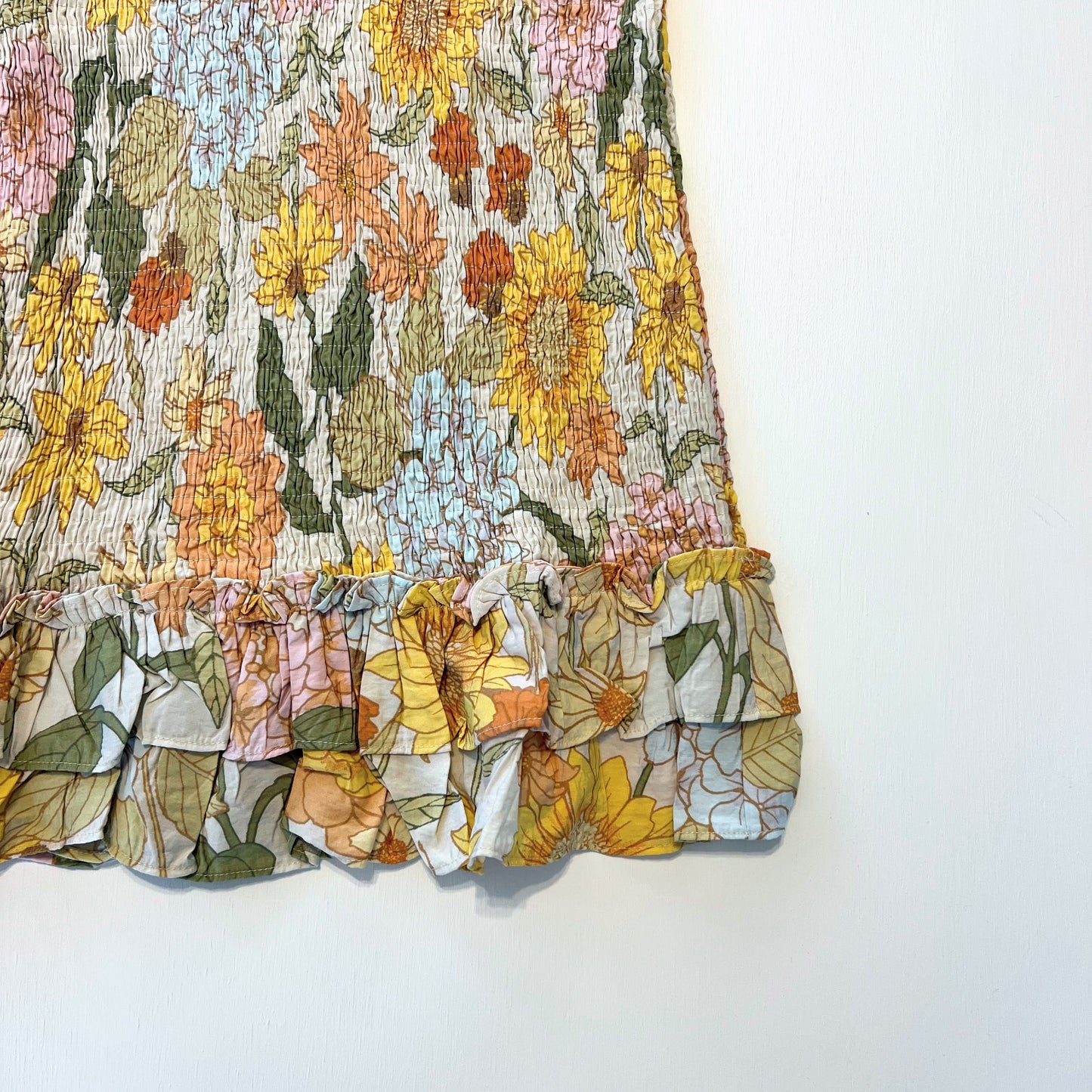 Greenwich Garden Smocked Mini Dress