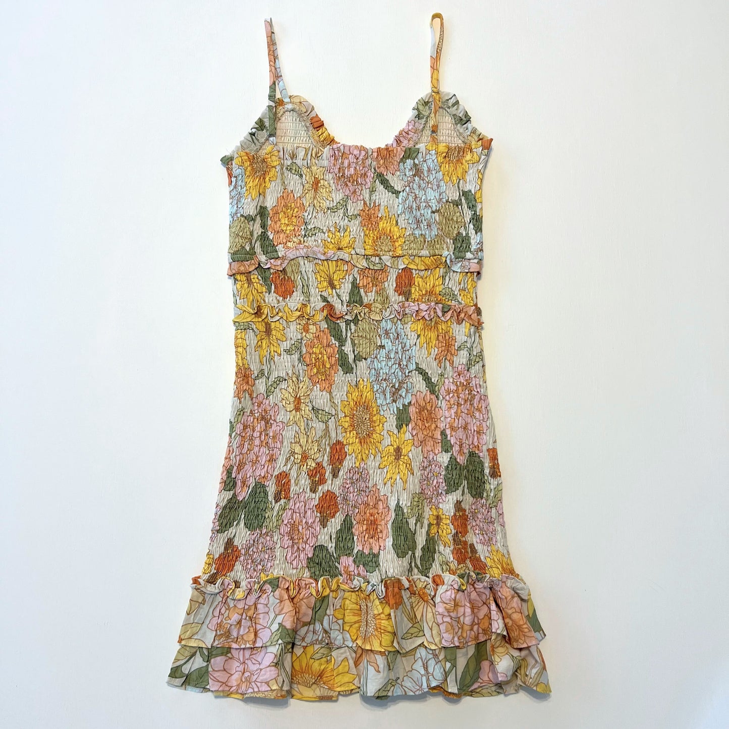 Greenwich Garden Smocked Mini Dress