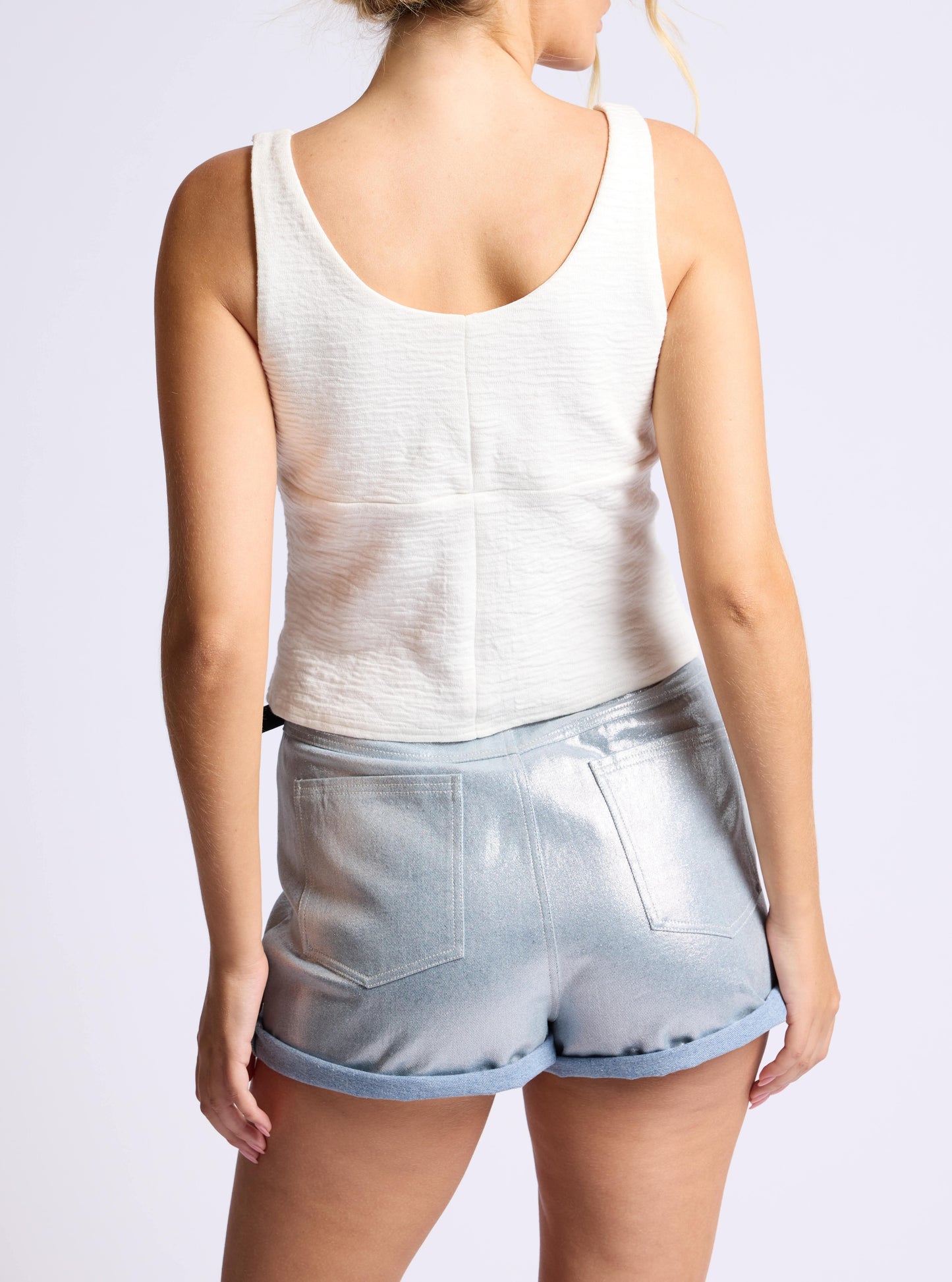 Capri Shirred Bodice Tank Top
