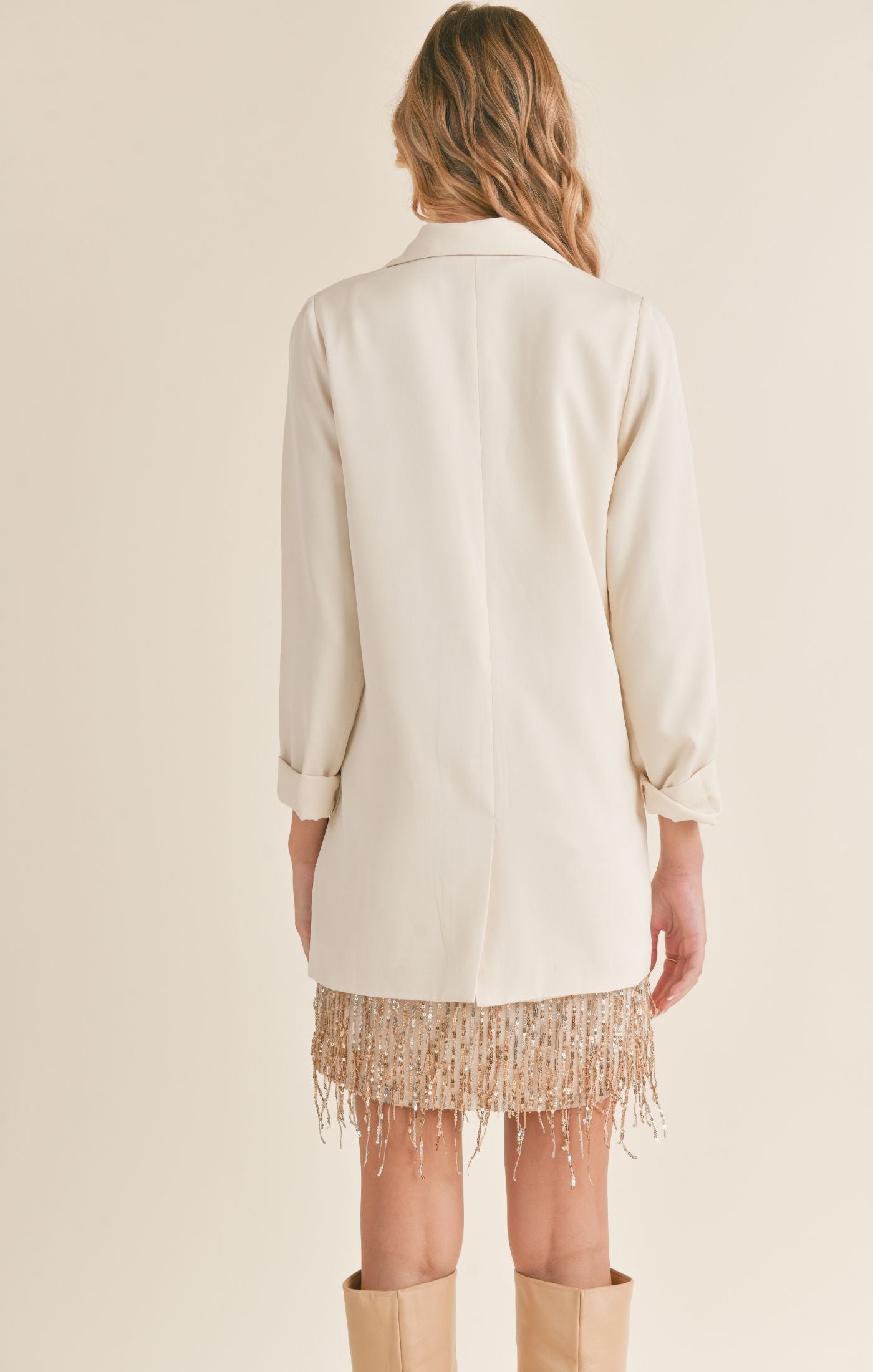 Camelia Front Buttoned Blazer