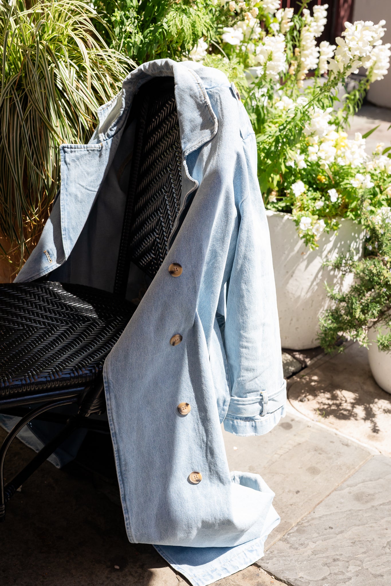 Charley Denim Trench Coat