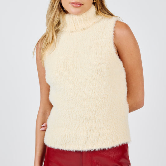 Sheryl Sleeveless Turtleneck Sweater