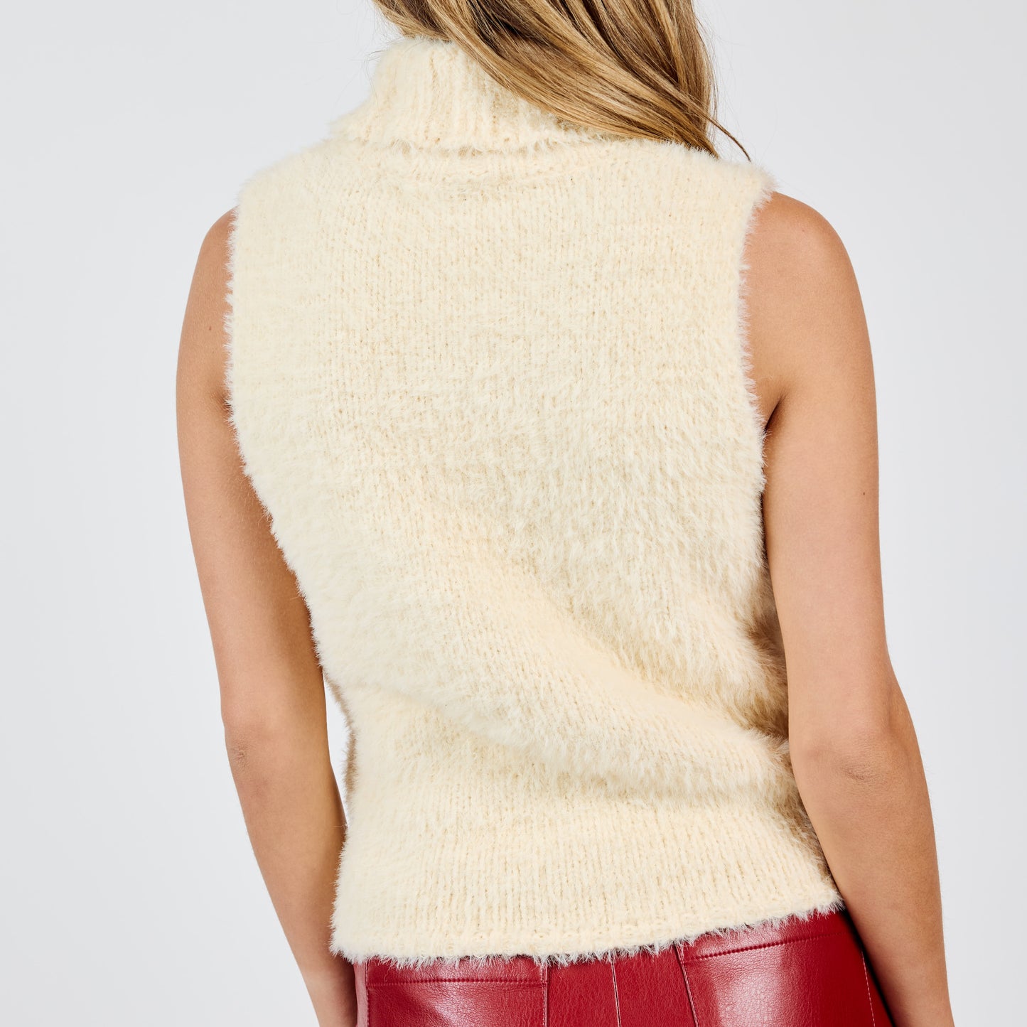 Sheryl Sleeveless Turtleneck Sweater