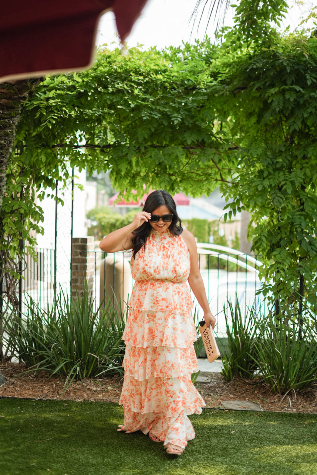 Mari Floral Tiered Dress