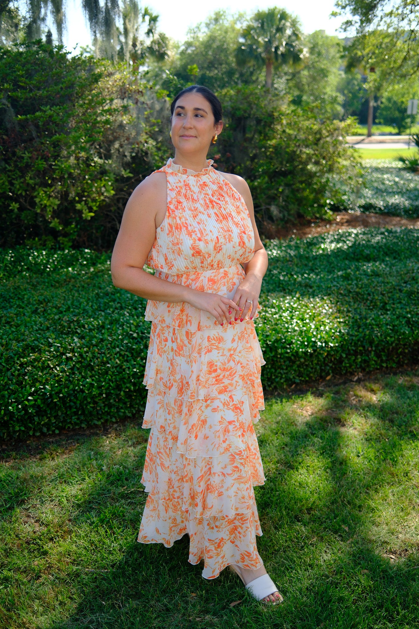 Mari Floral Tiered Dress