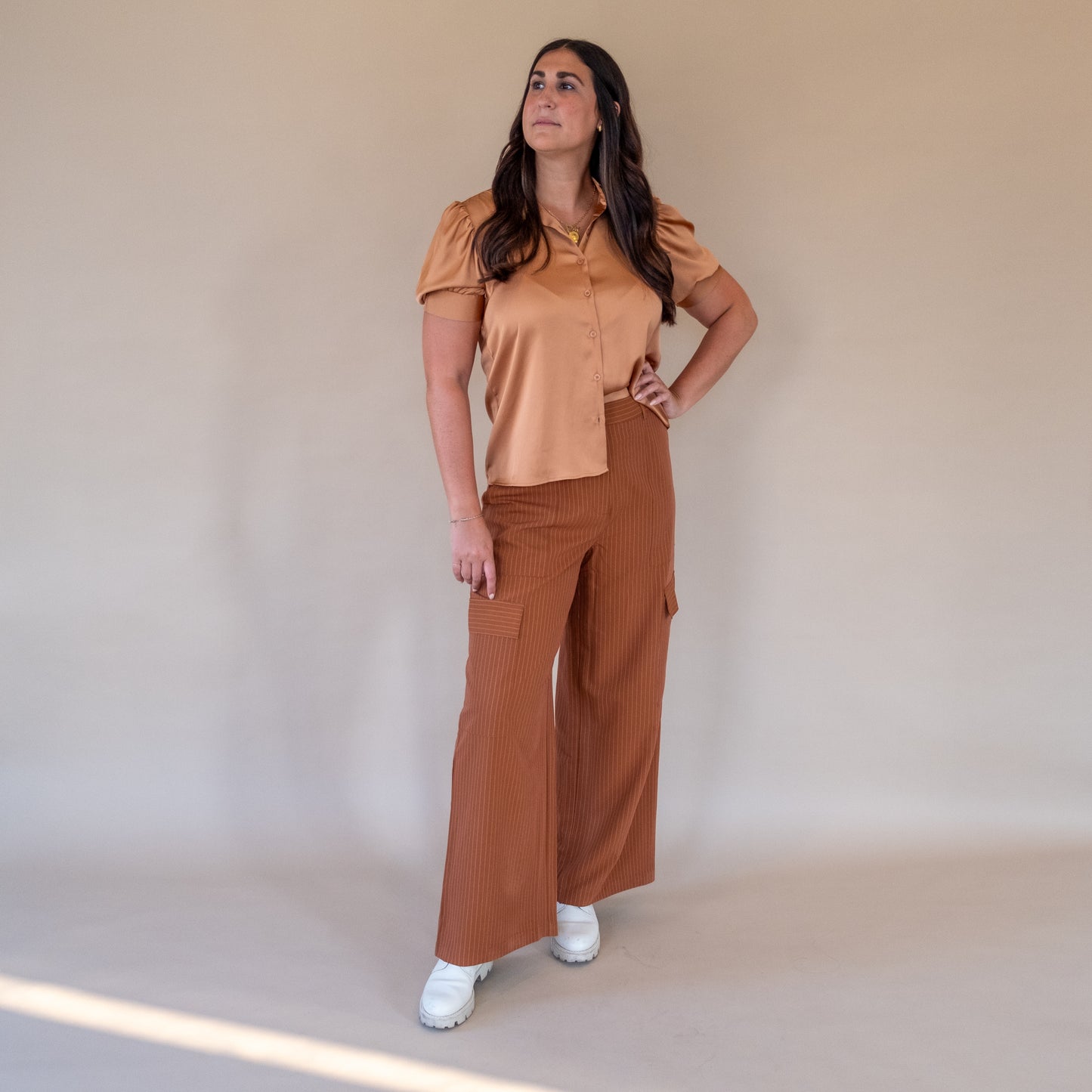 Gable Pinstripe Cargo Pants