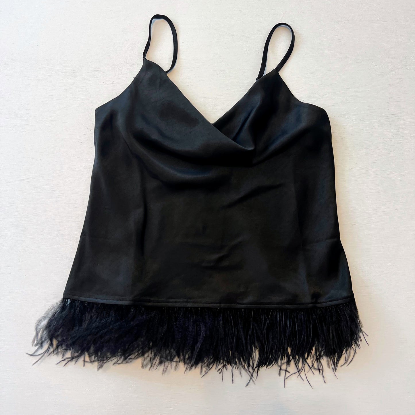 Campbell Feather Trimmed Cami