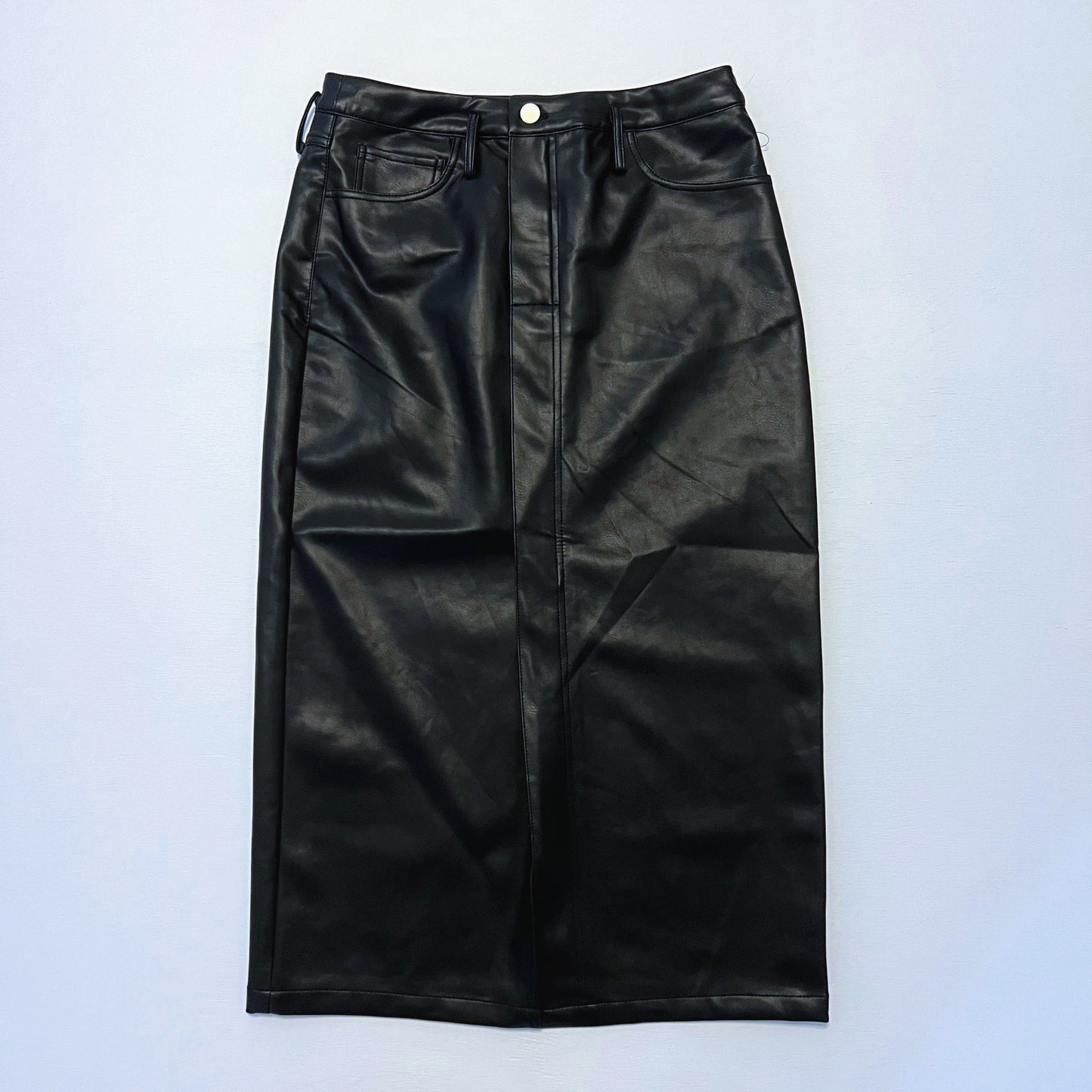 Buxton Faux Leather Midi Skirt