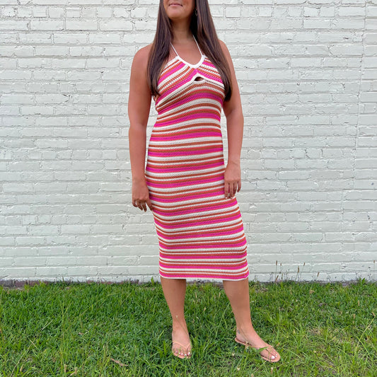 Cabana Crochet Midi Dress