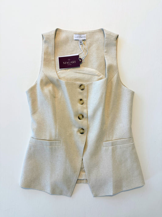Teagan Linen Vest