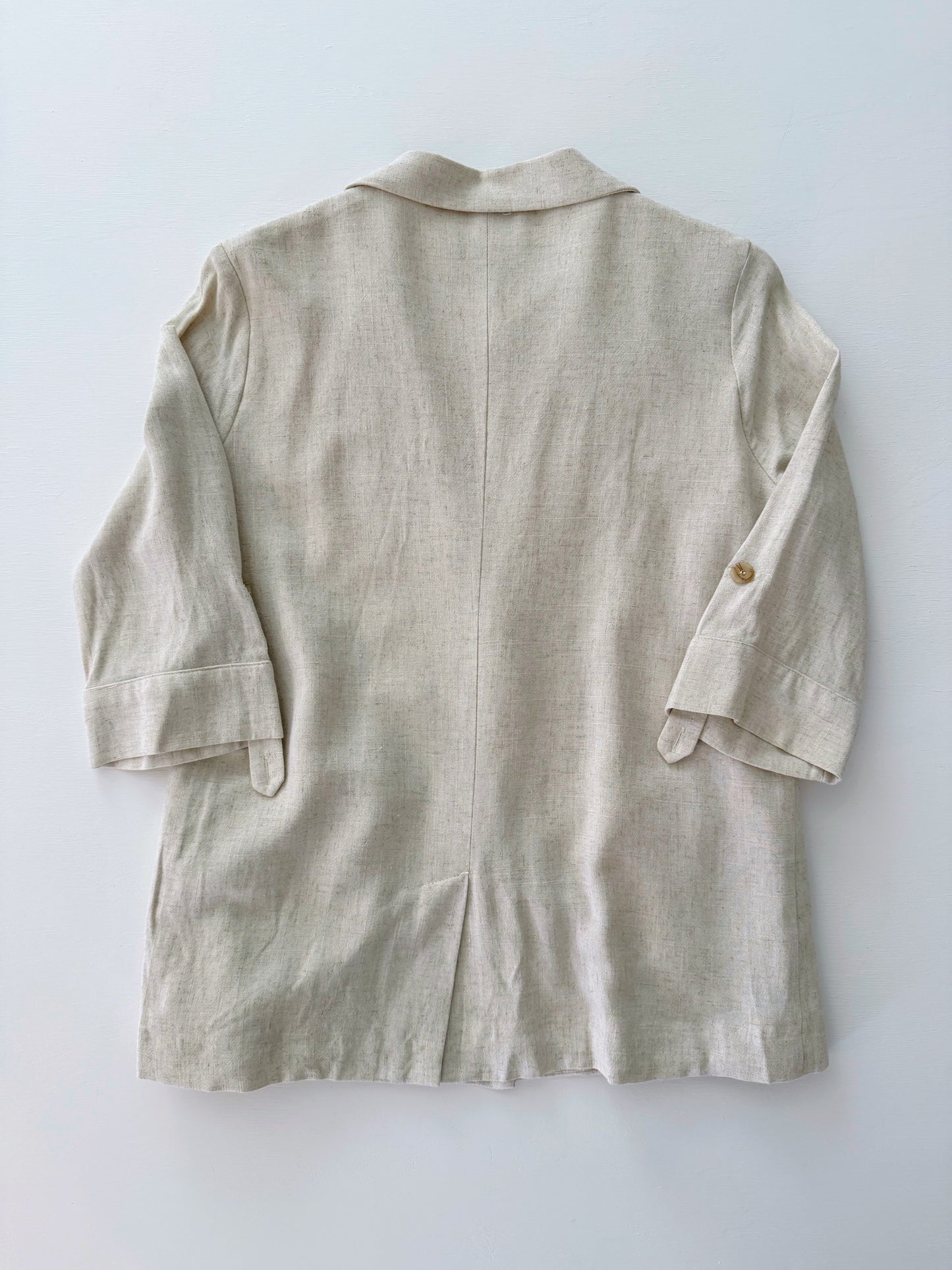 Dawson Front Button Linen Blazer