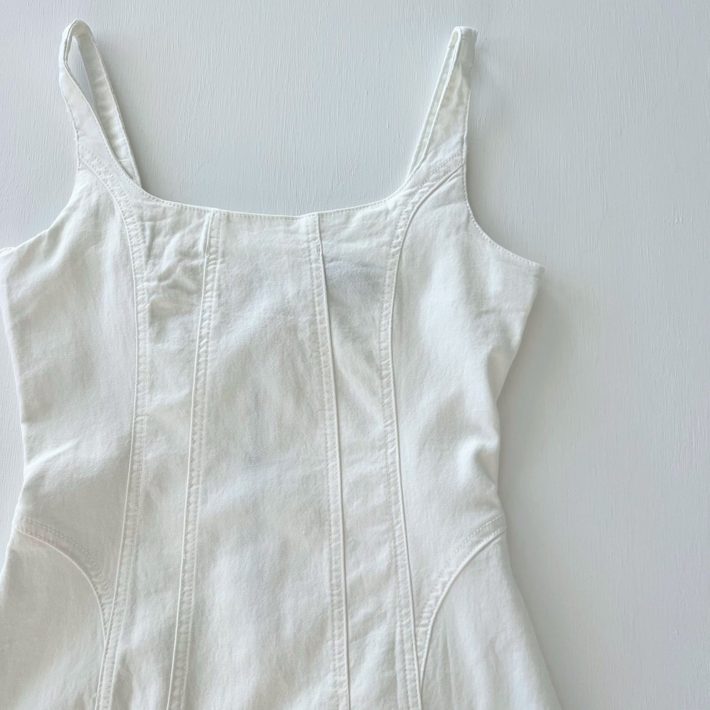 Lula White Denim Mini Dress